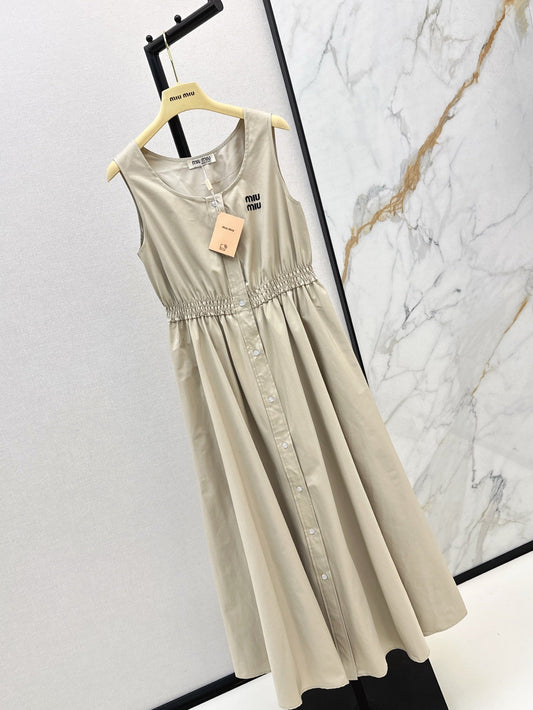 M*u 25ss  buttons sleeveless dress