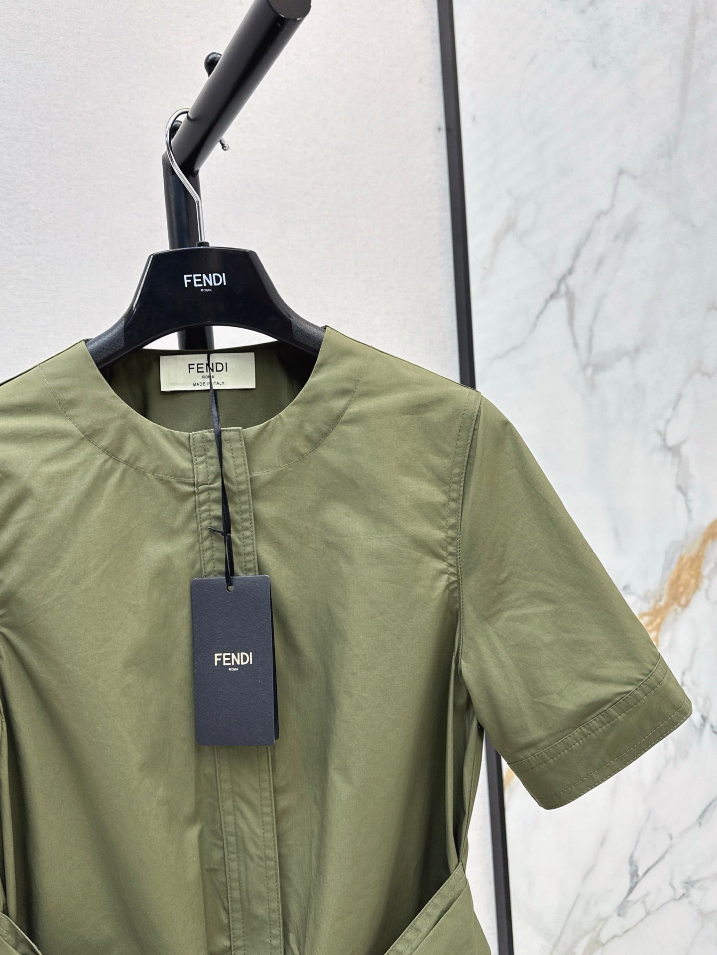 Fd* 25ss double pocket tie minidress