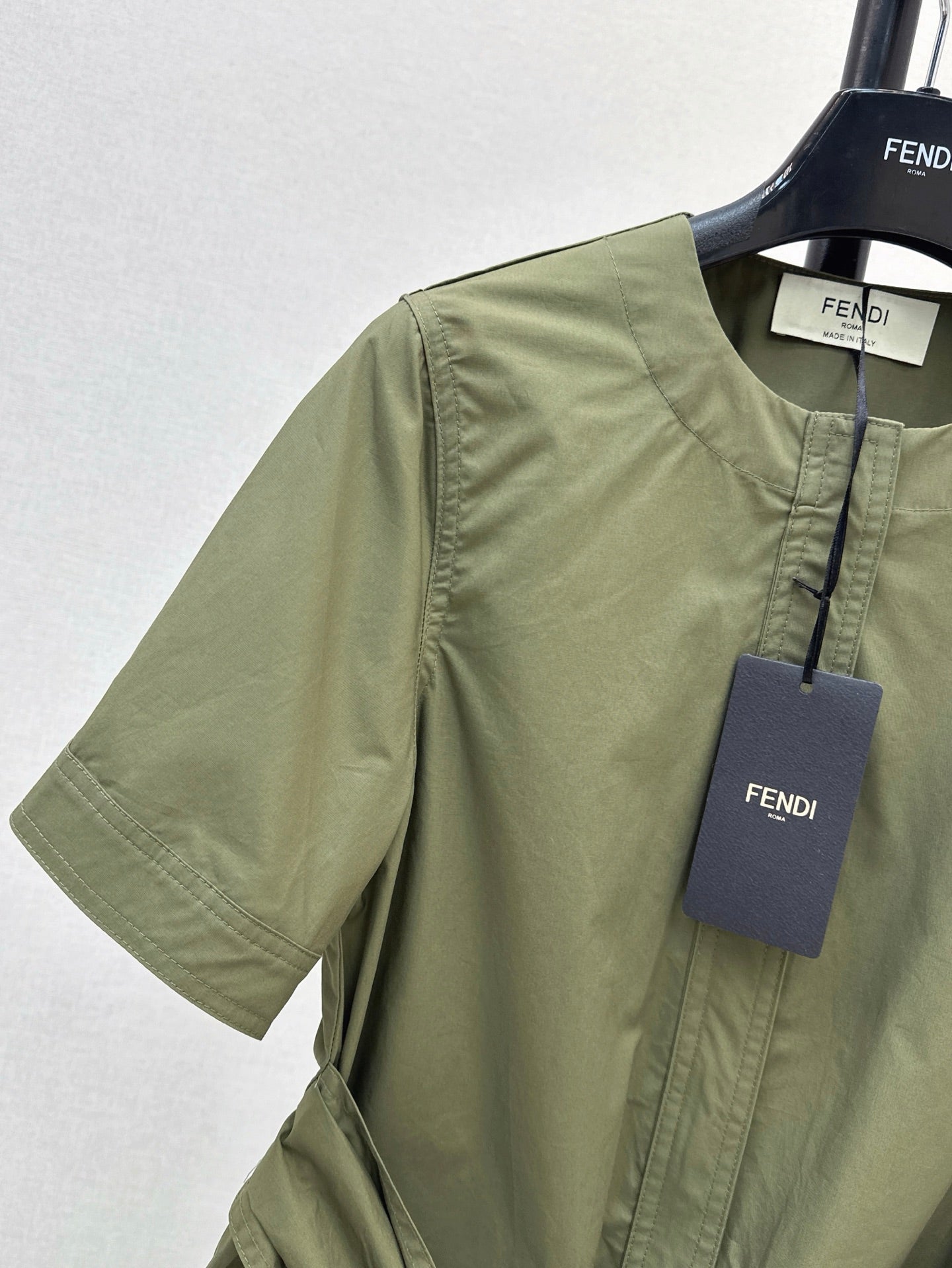 Fd* 25ss double pocket tie minidress