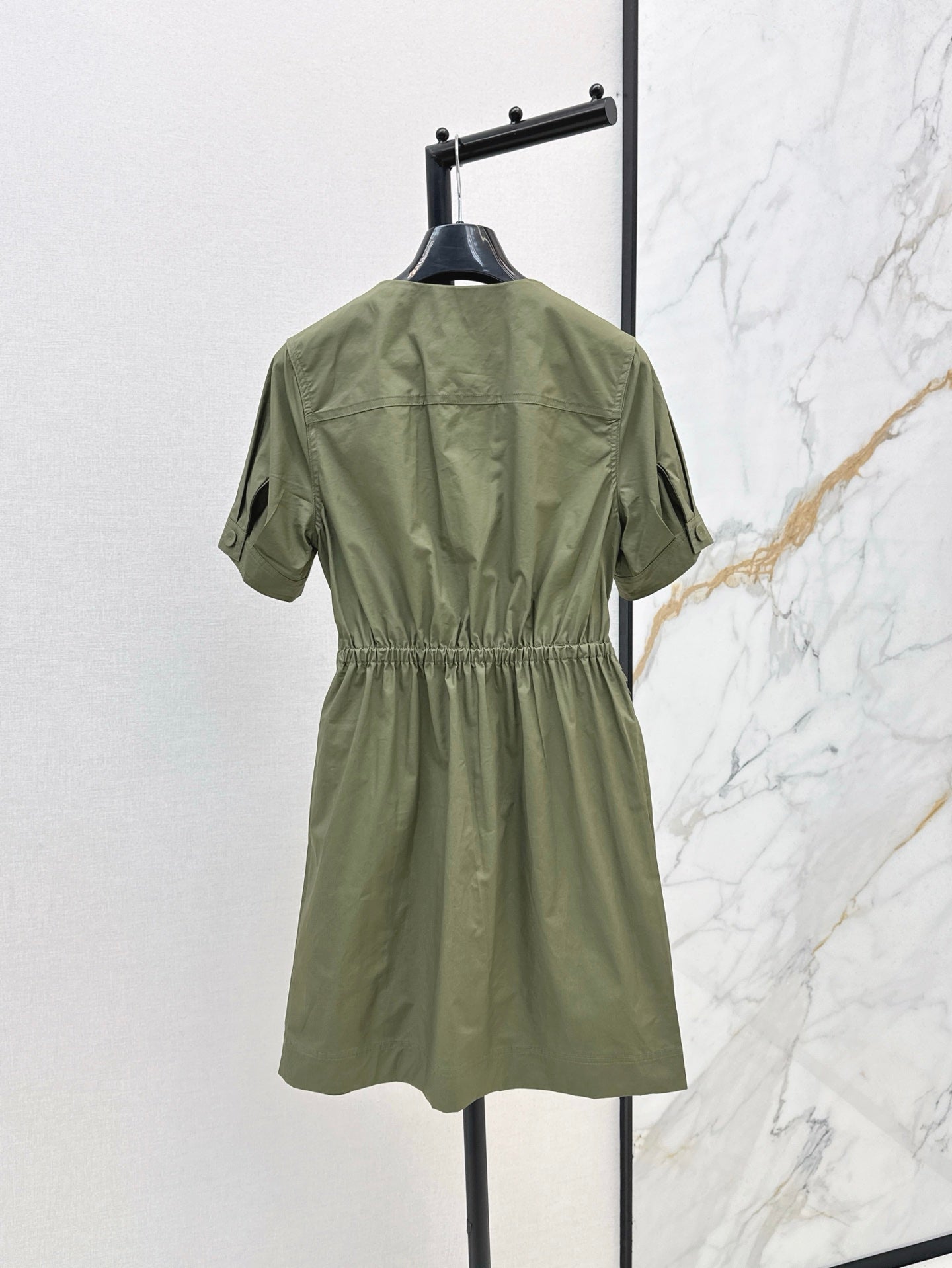 Fd* 25ss double pocket tie minidress