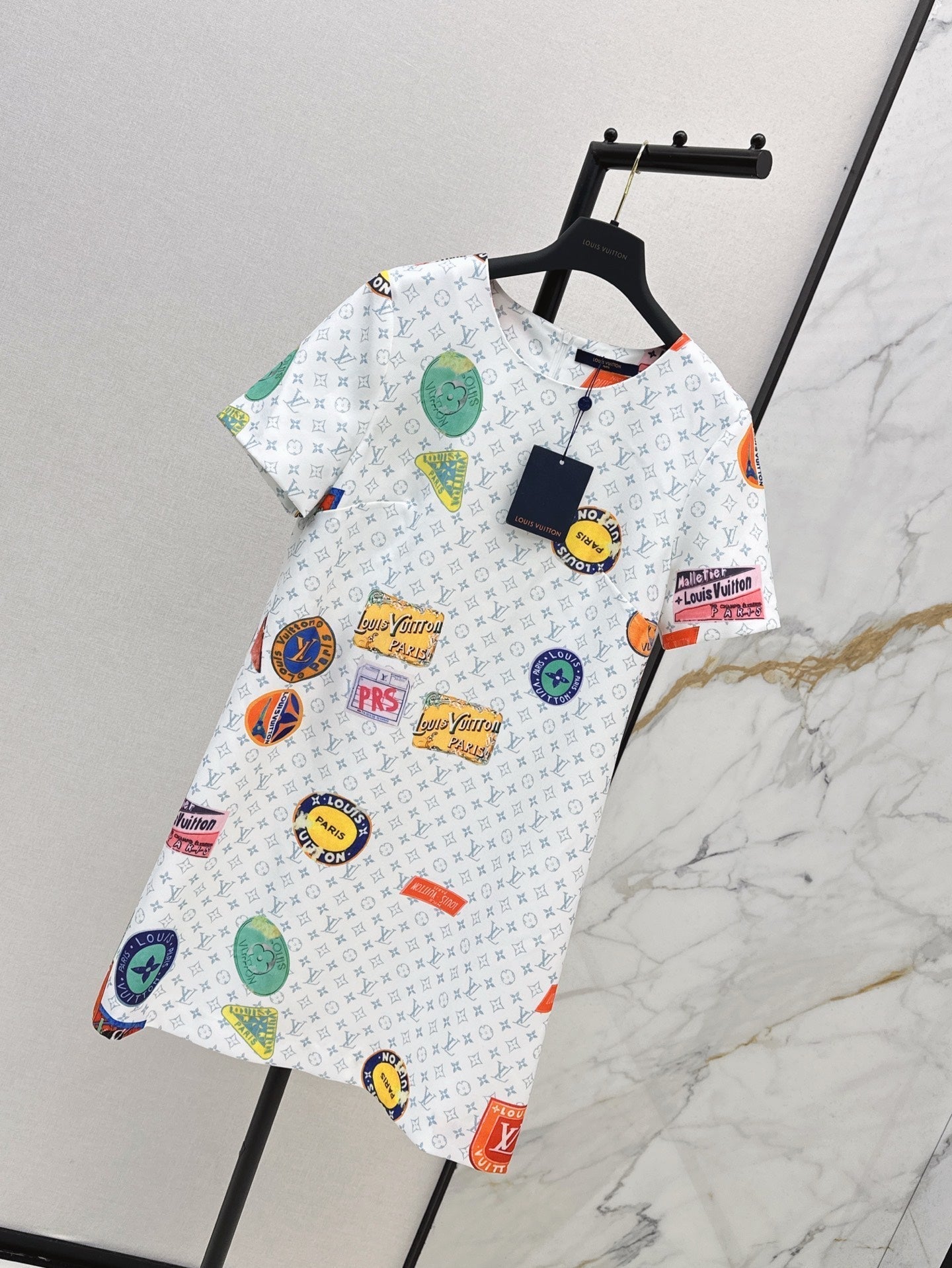 Loui* 25ss monogram printed minidress