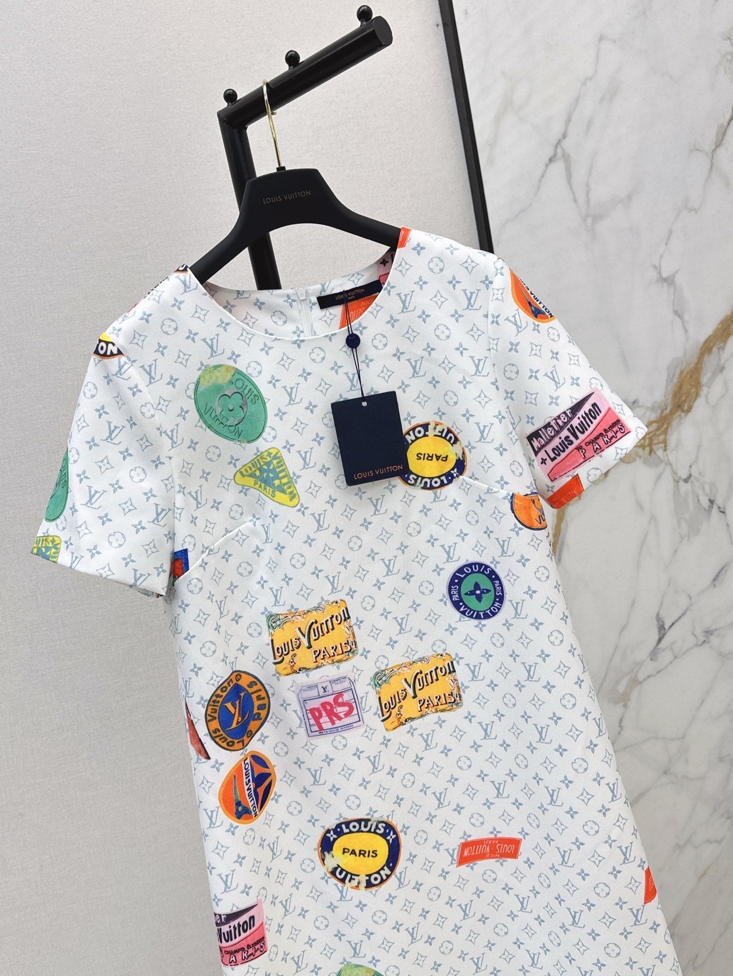 Loui* 25ss monogram printed minidress