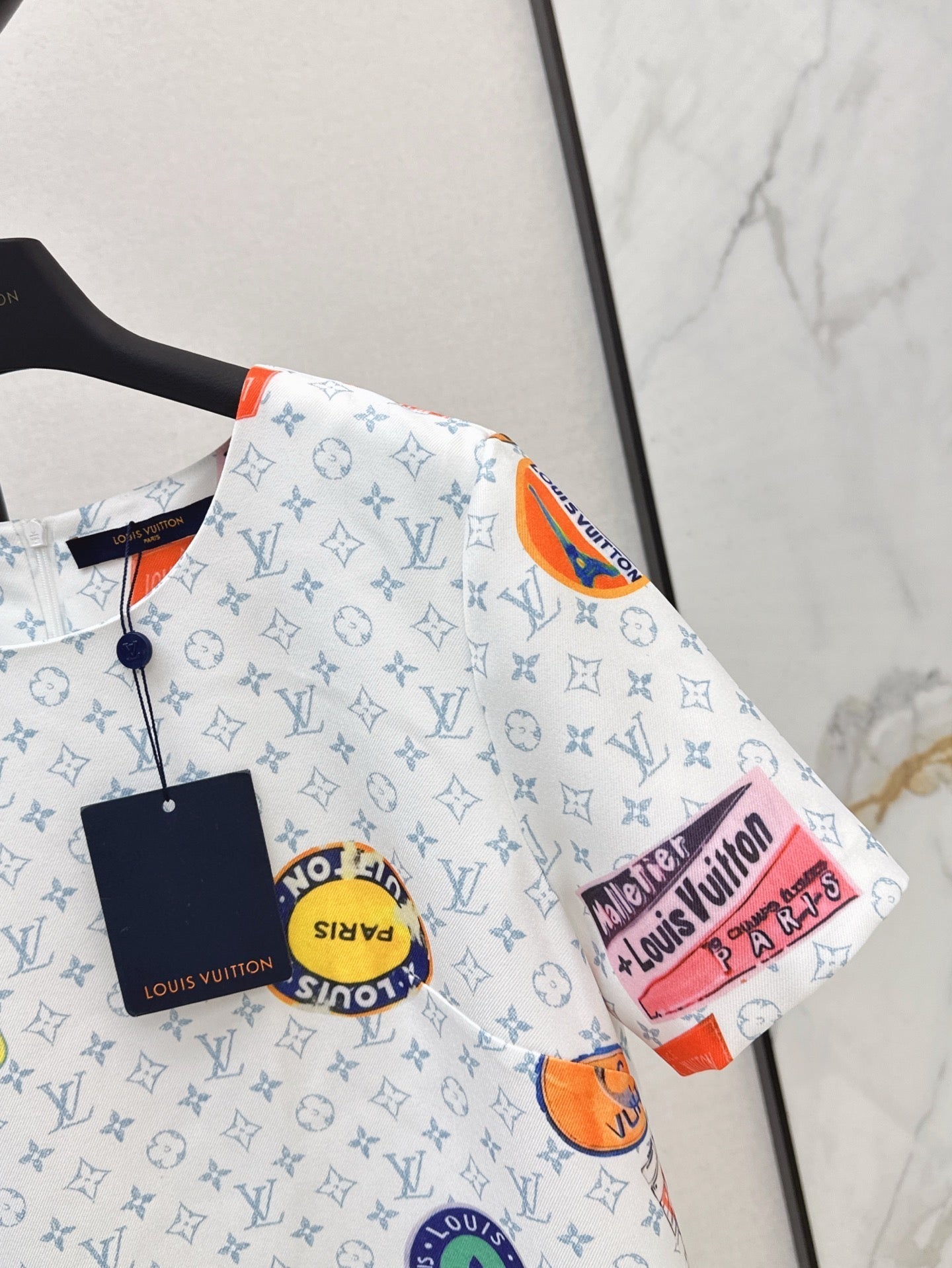 Loui* 25ss monogram printed minidress