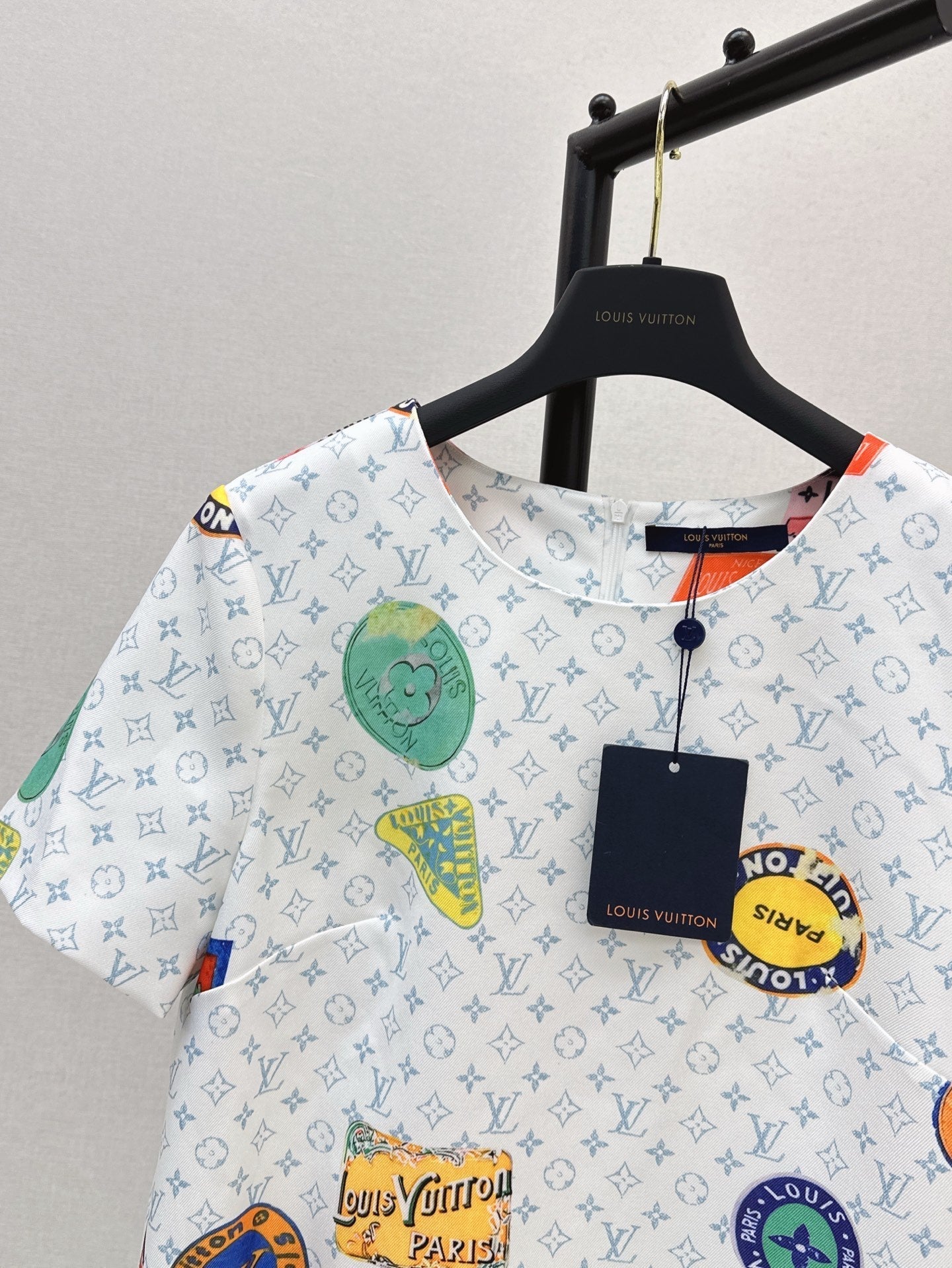 Loui* 25ss monogram printed minidress