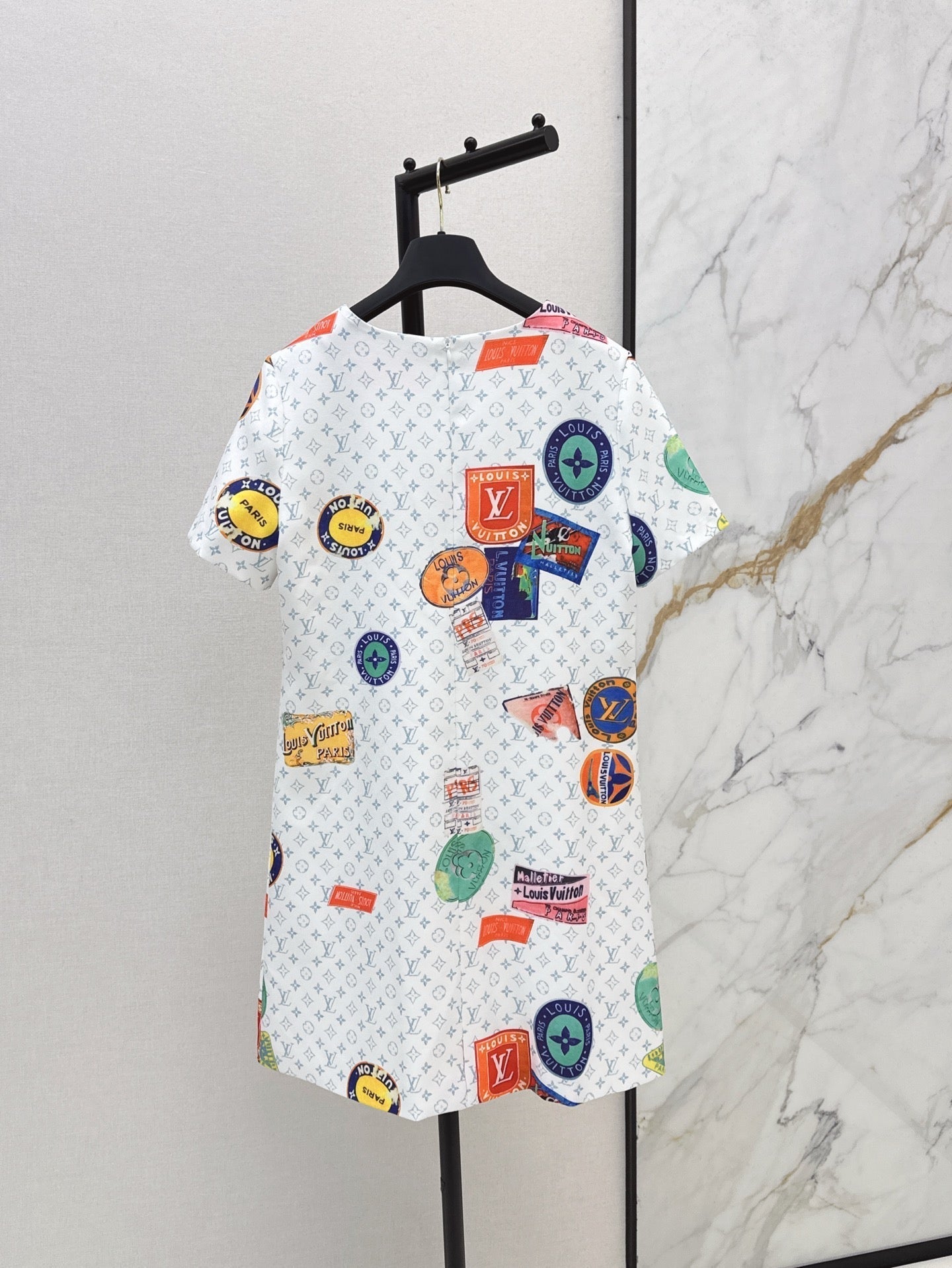 Loui* 25ss monogram printed minidress