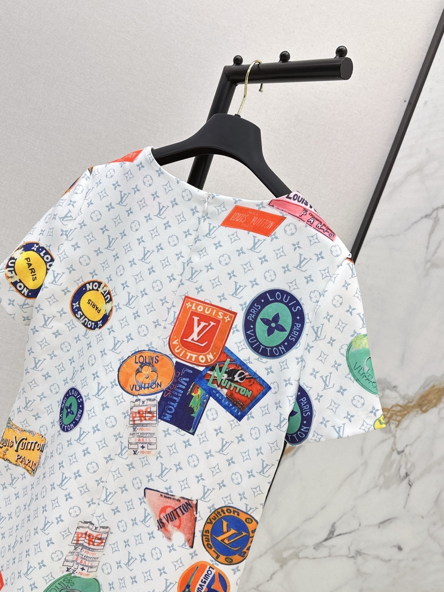 Loui* 25ss monogram printed minidress