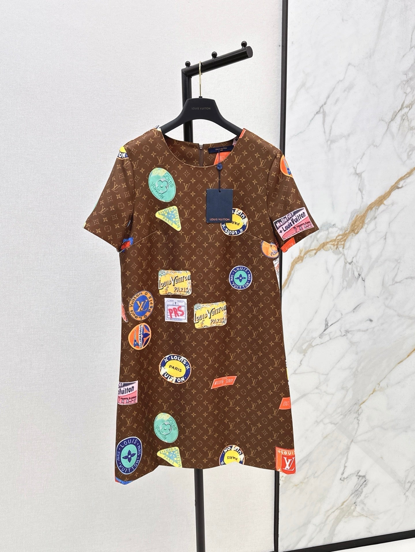 Loui* 25ss monogram printed minidress