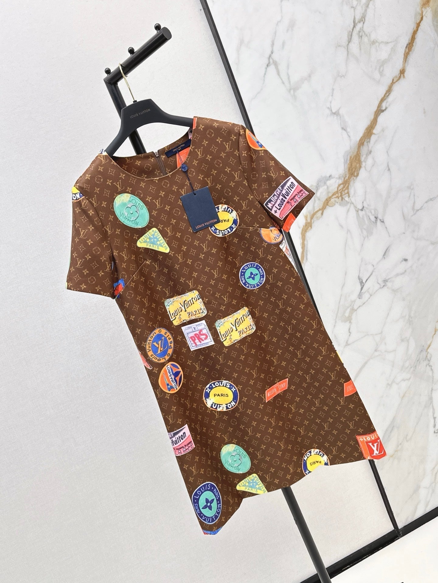 Loui* 25ss monogram printed minidress