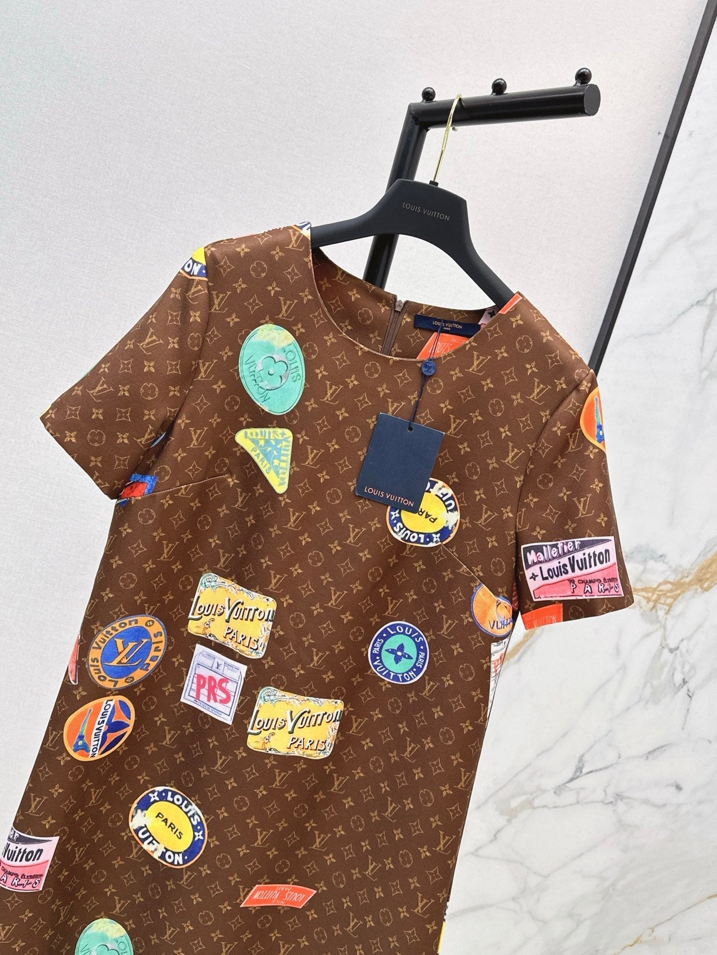 Loui* 25ss monogram printed minidress