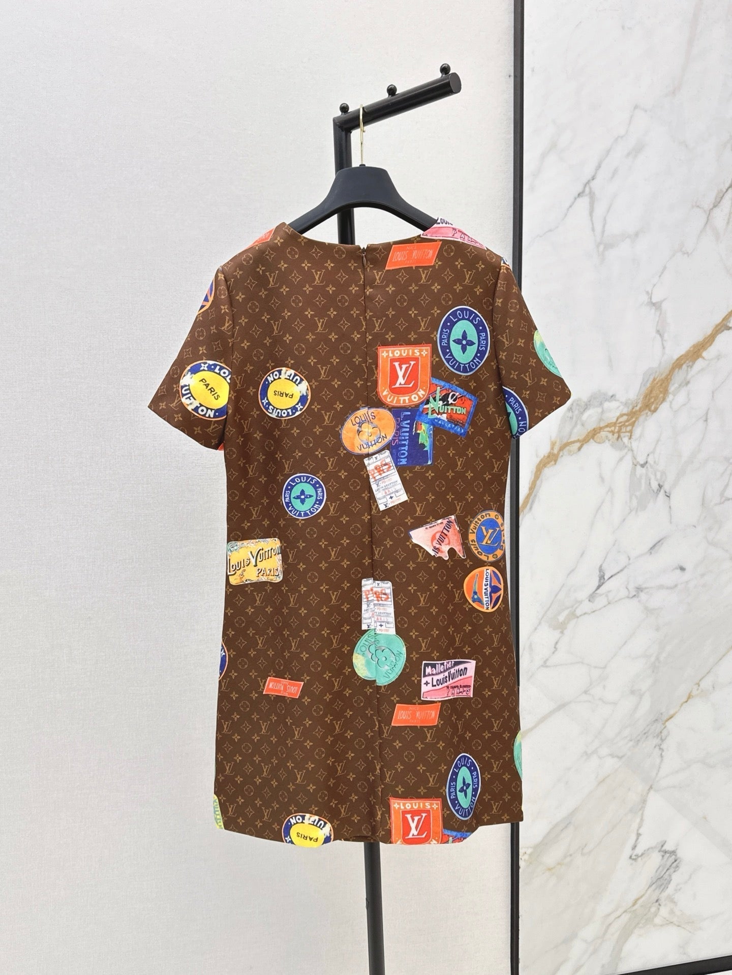 Loui* 25ss monogram printed minidress