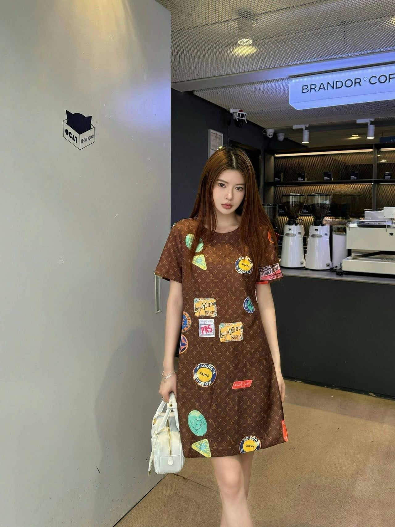 Loui* 25ss monogram printed minidress