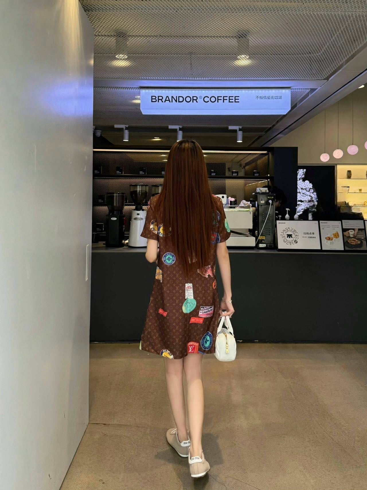 Loui* 25ss monogram printed minidress