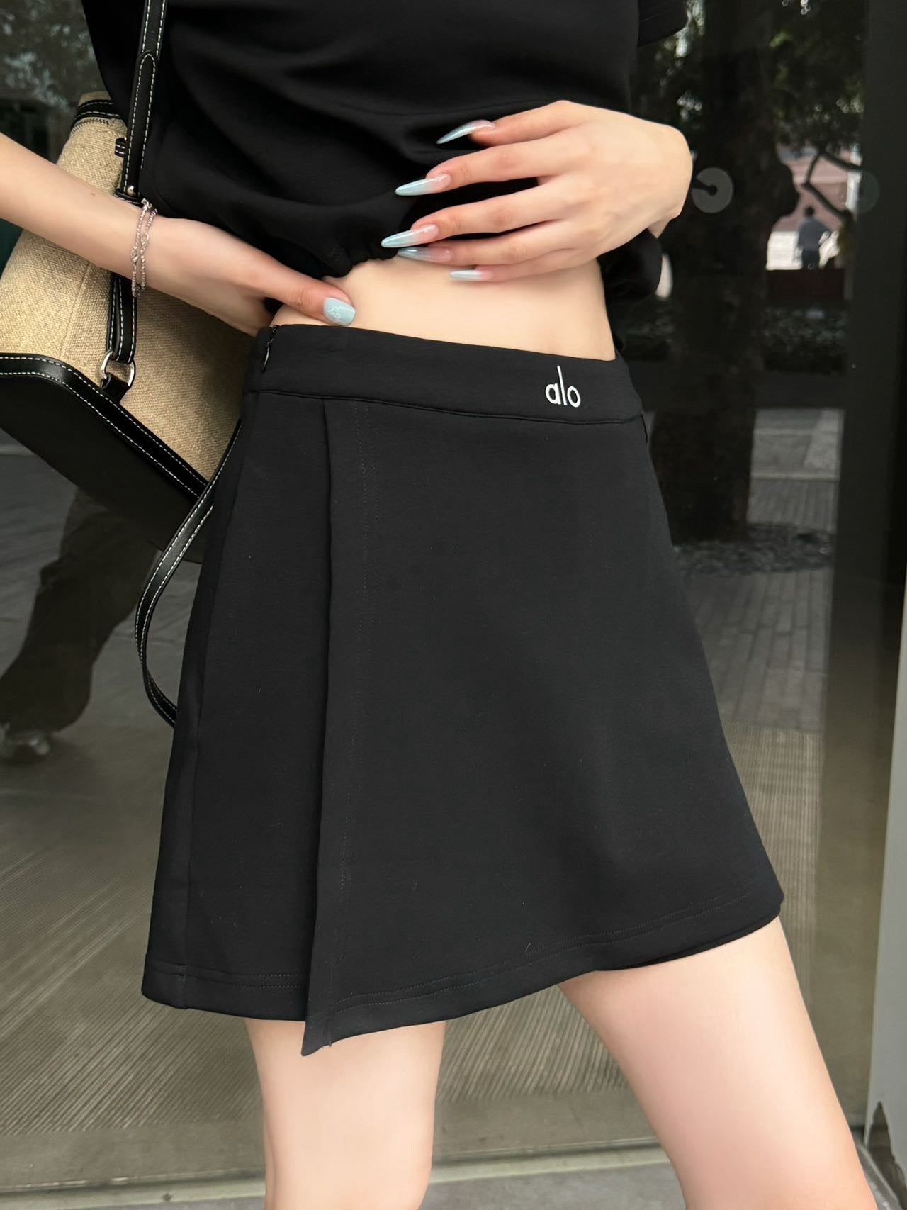 a1o 25ss cropped polo shirt miniskirt suit