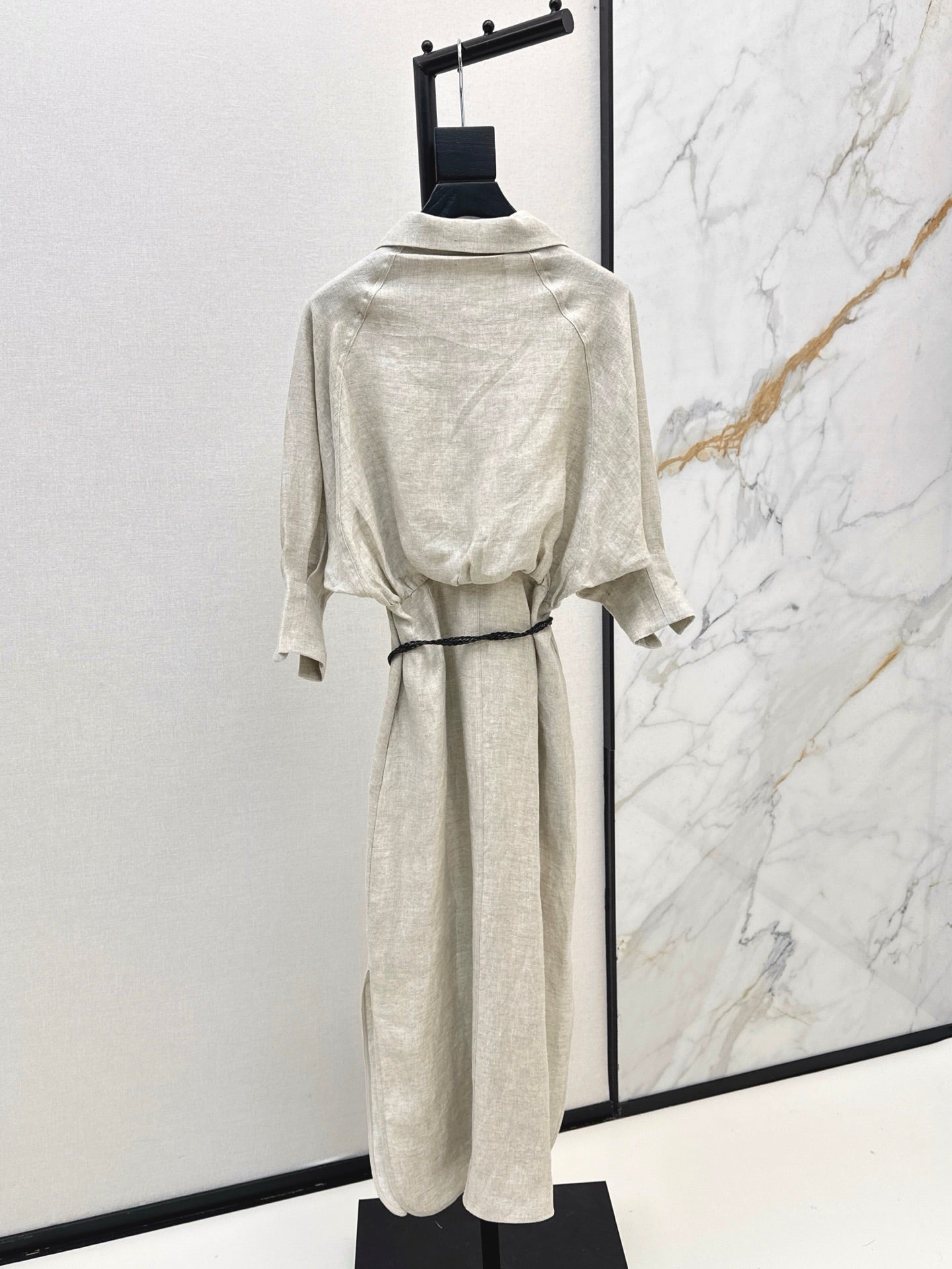 Lor*P 25ss belted linen long dress