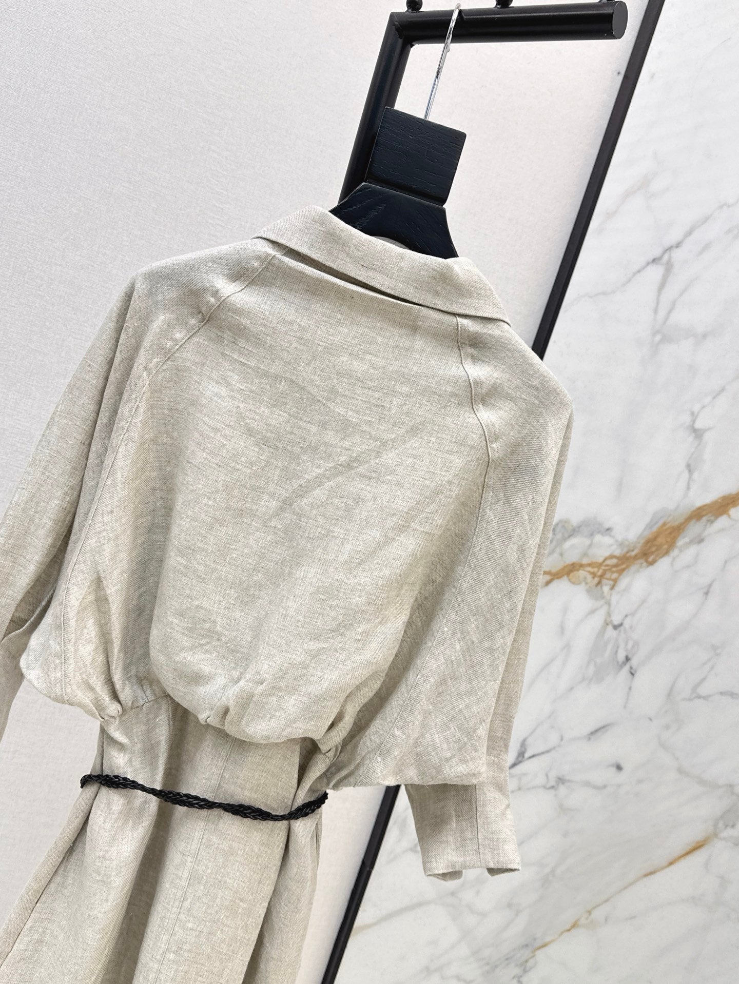 Lor*P 25ss belted linen long dress