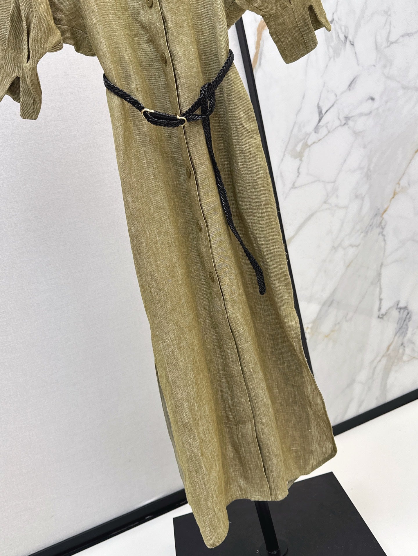 Lor*P 25ss belted linen long dress