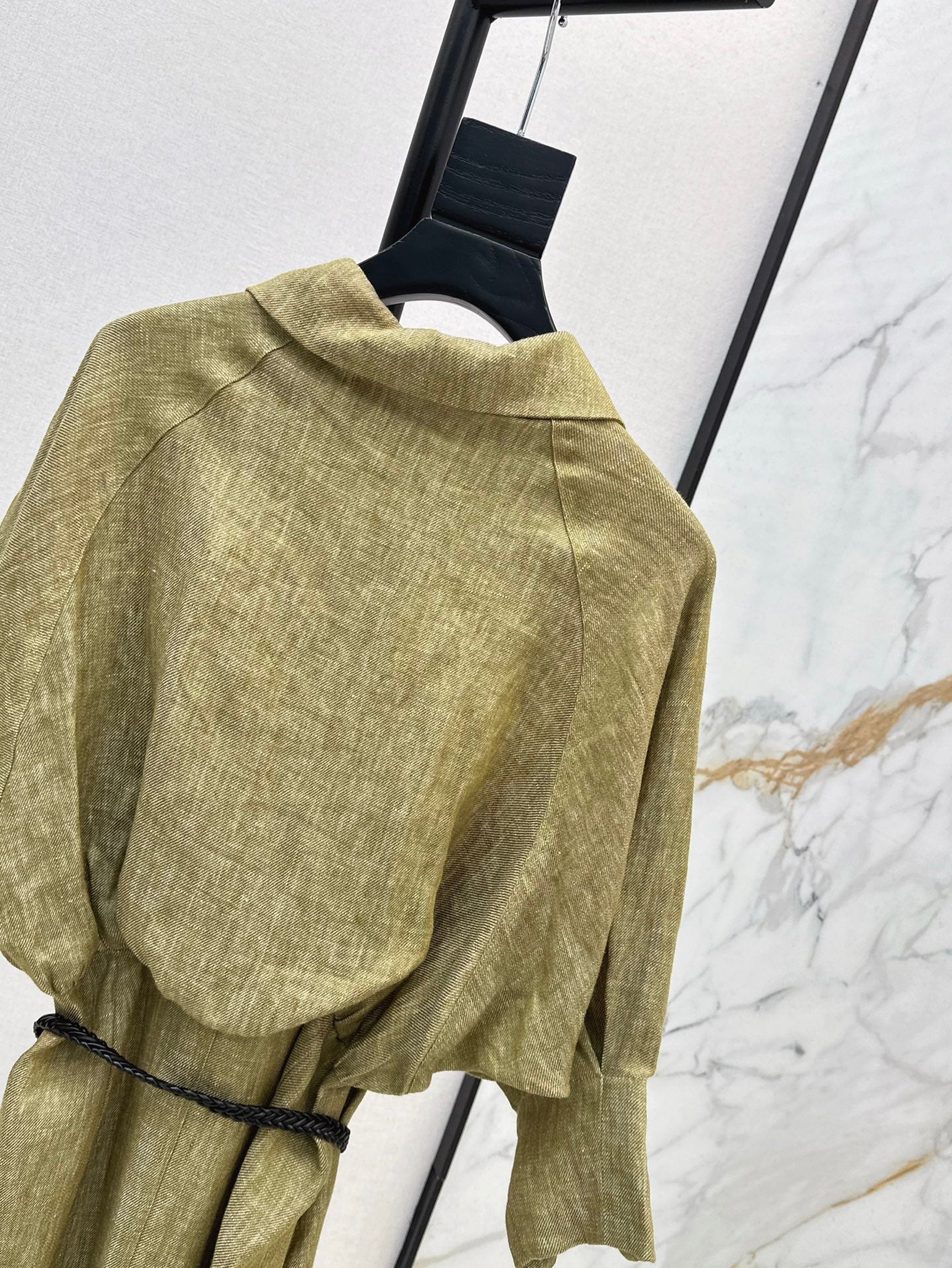 Lor*P 25ss belted linen long dress