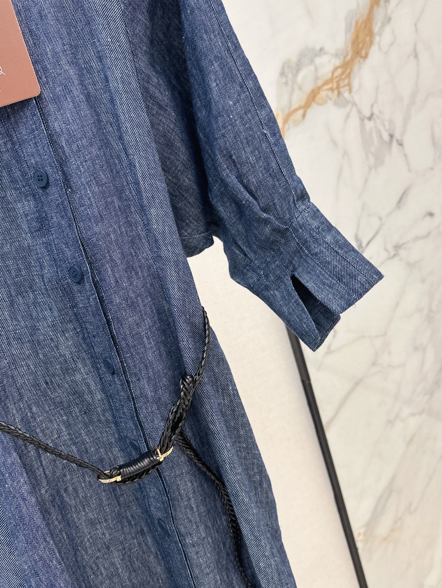 Lor*P 25ss belted linen long dress