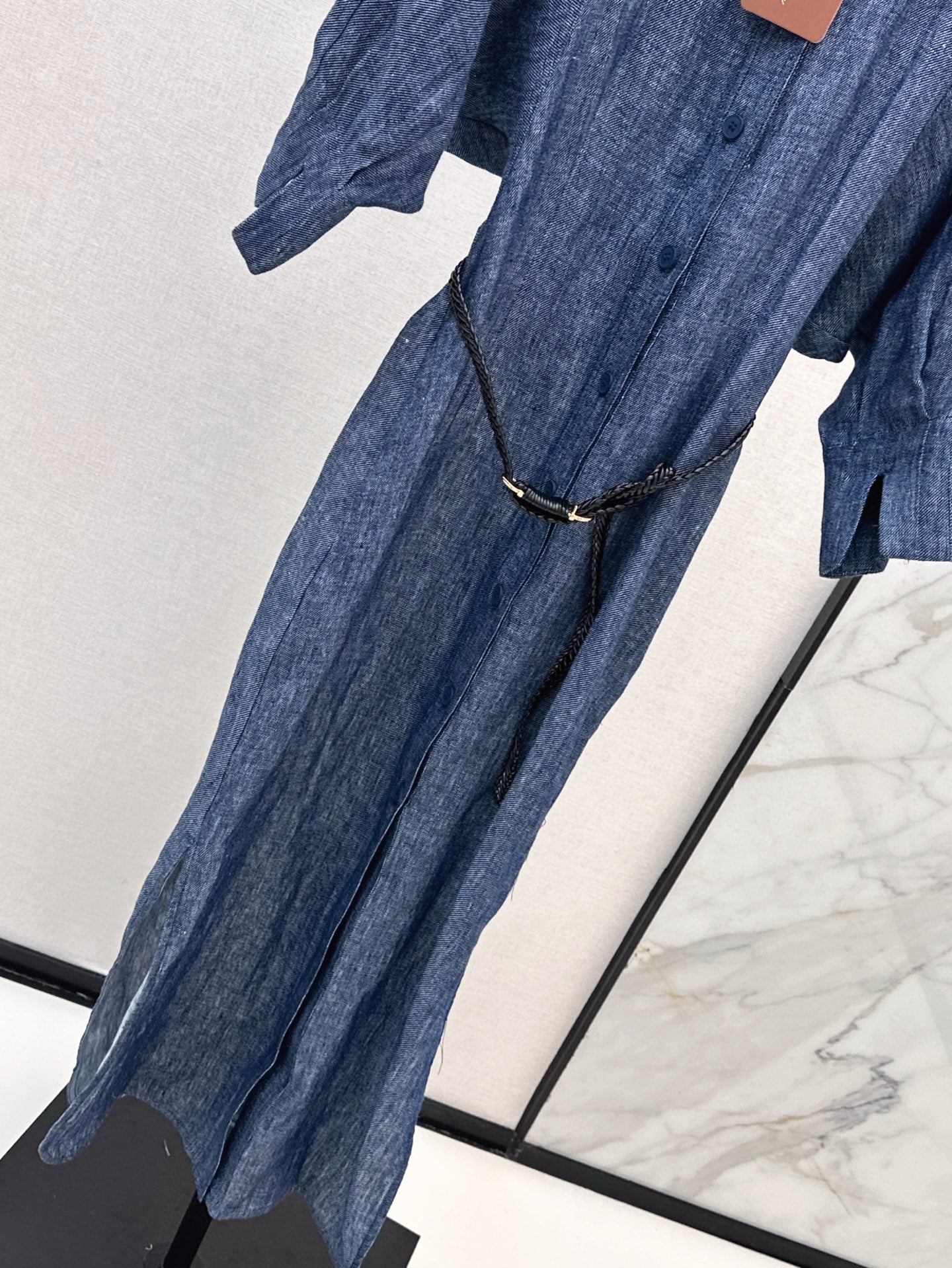 Lor*P 25ss belted linen long dress