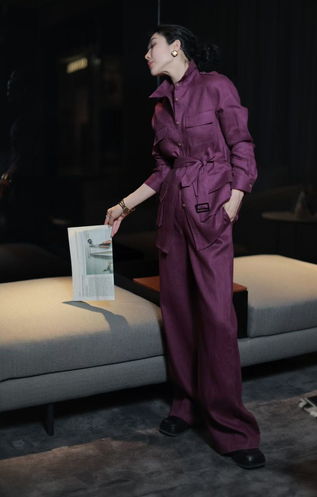 Lor*P 25ss linen suit