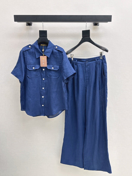 Lor*P 25ss workwear style linen shirt suit