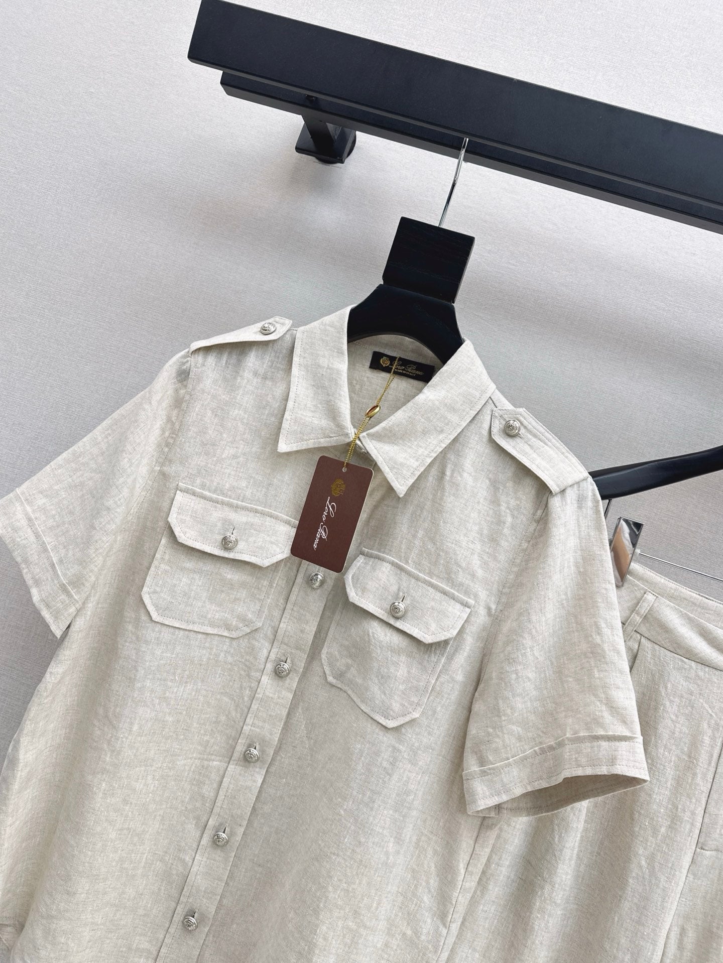 Lor*P 25ss workwear style linen shirt suit