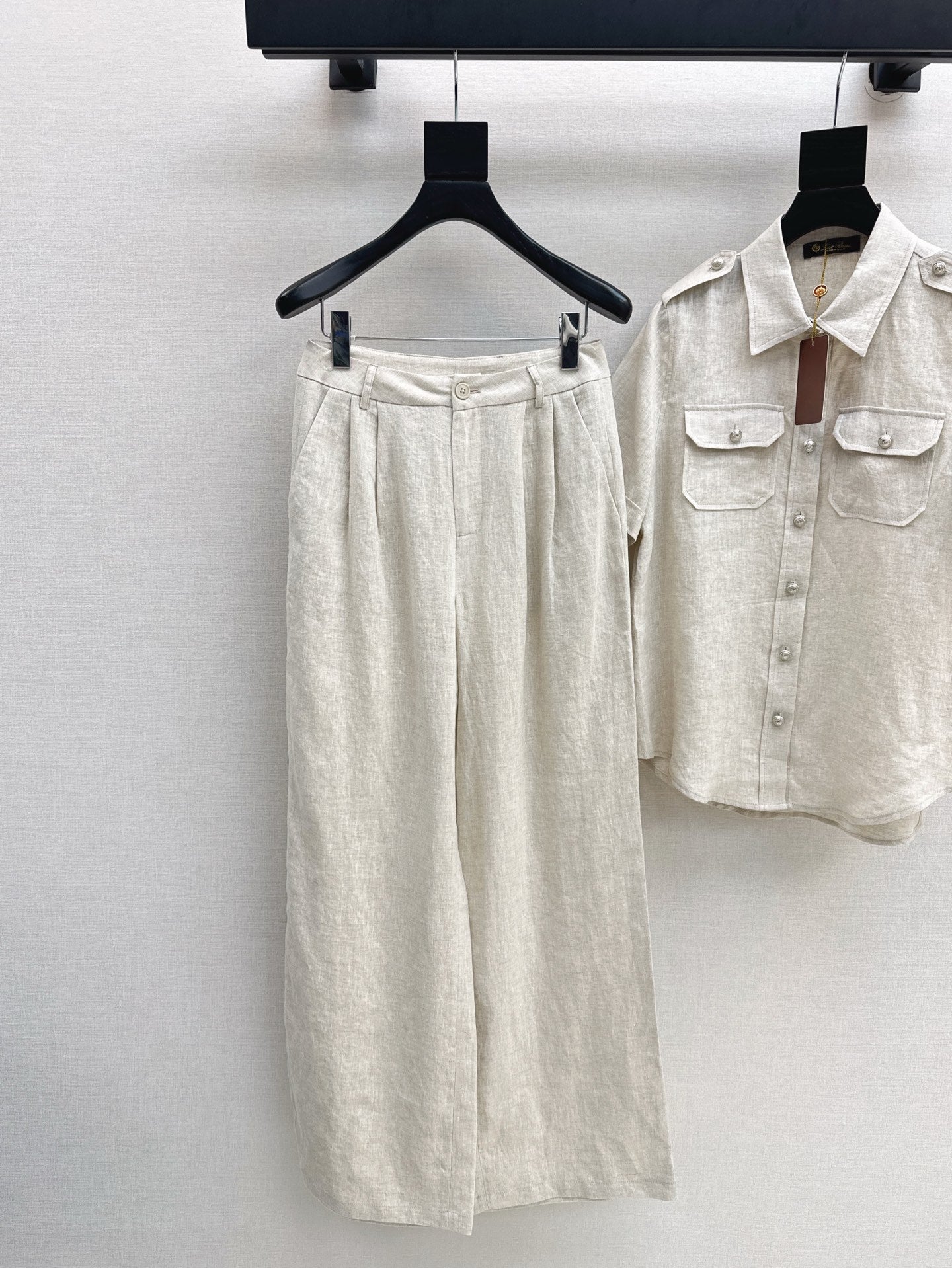 Lor*P 25ss workwear style linen shirt suit