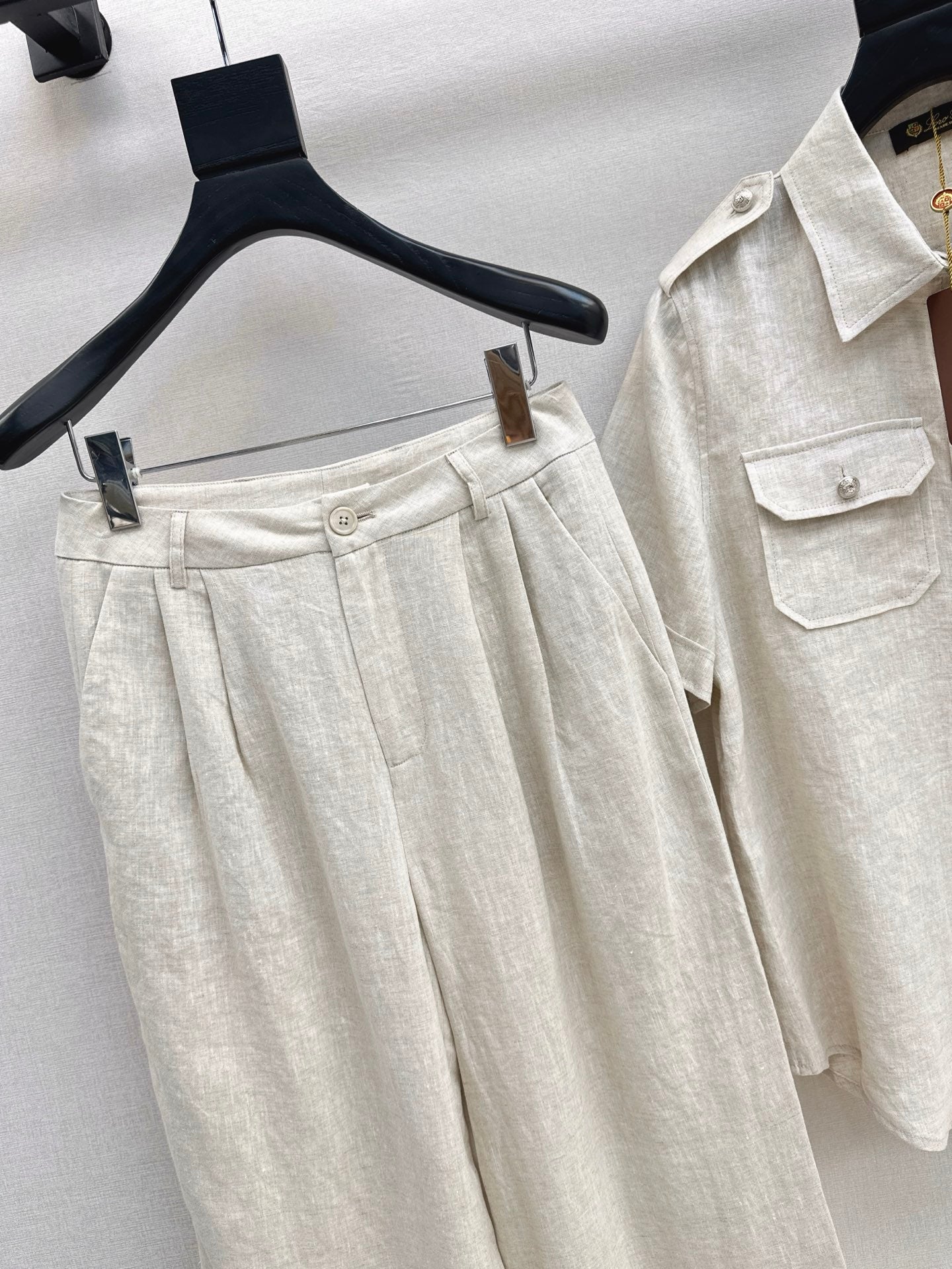 Lor*P 25ss workwear style linen shirt suit