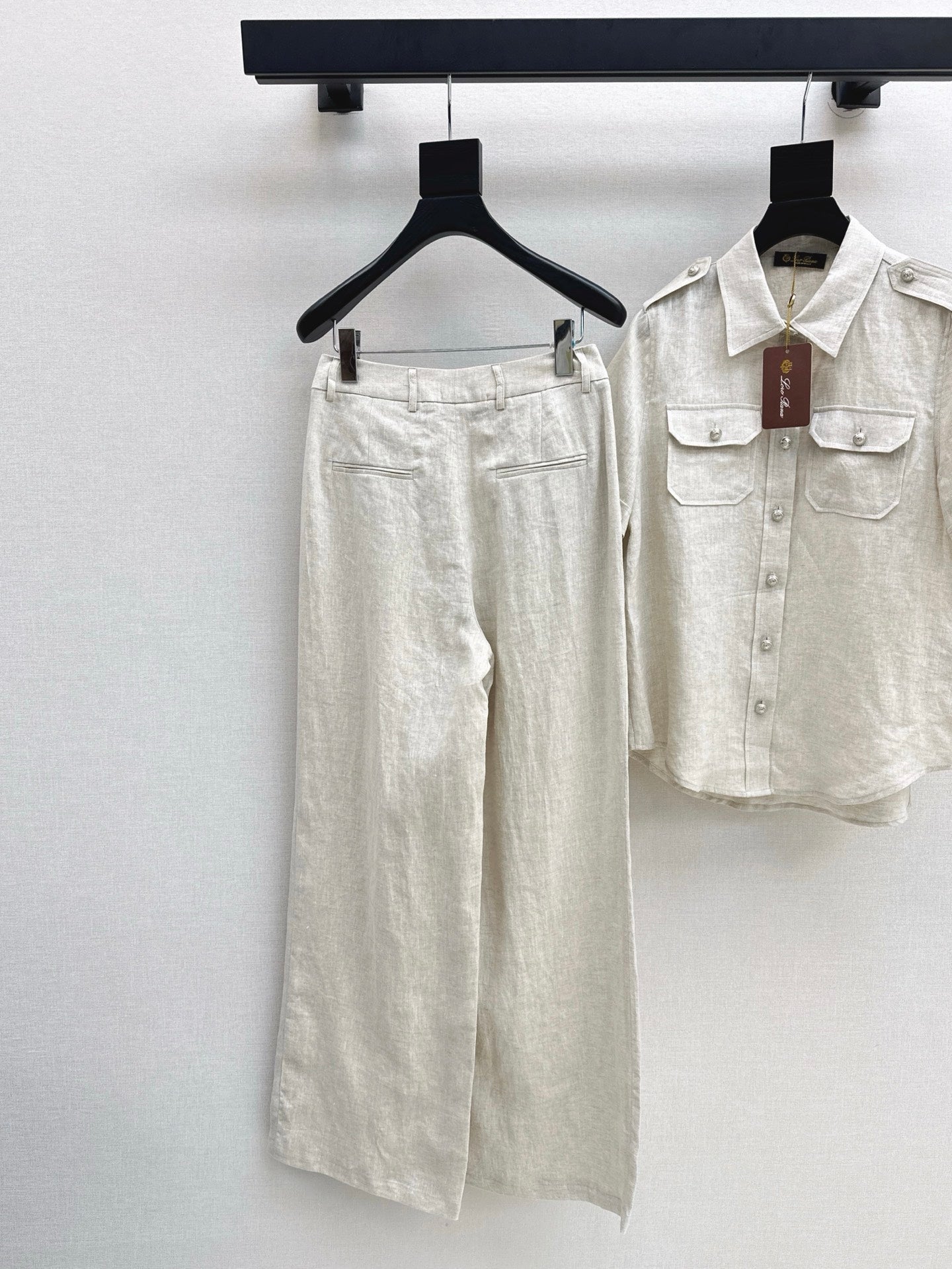 Lor*P 25ss workwear style linen shirt suit