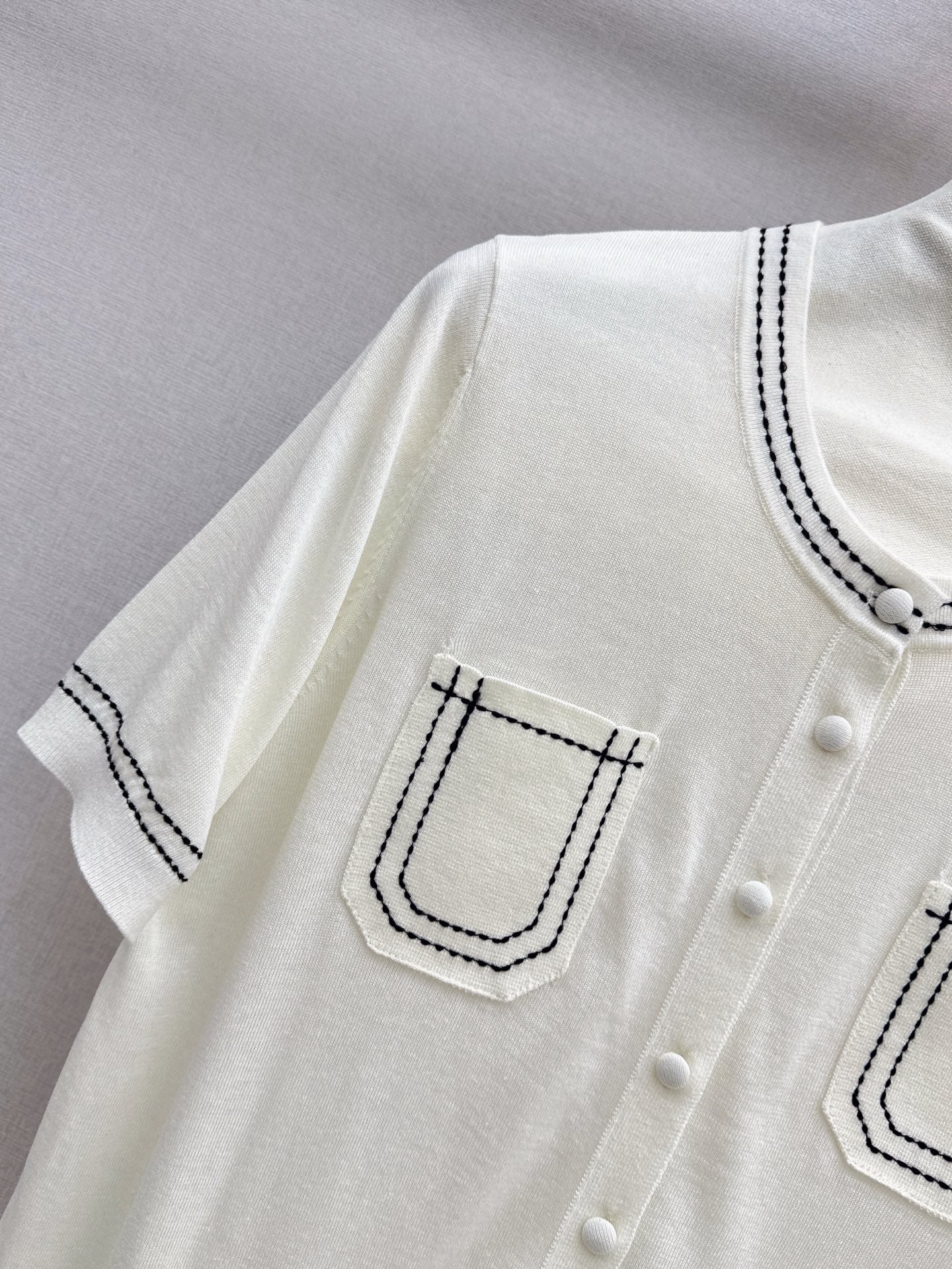 MaxM* 25ss short-sleeve cardigan