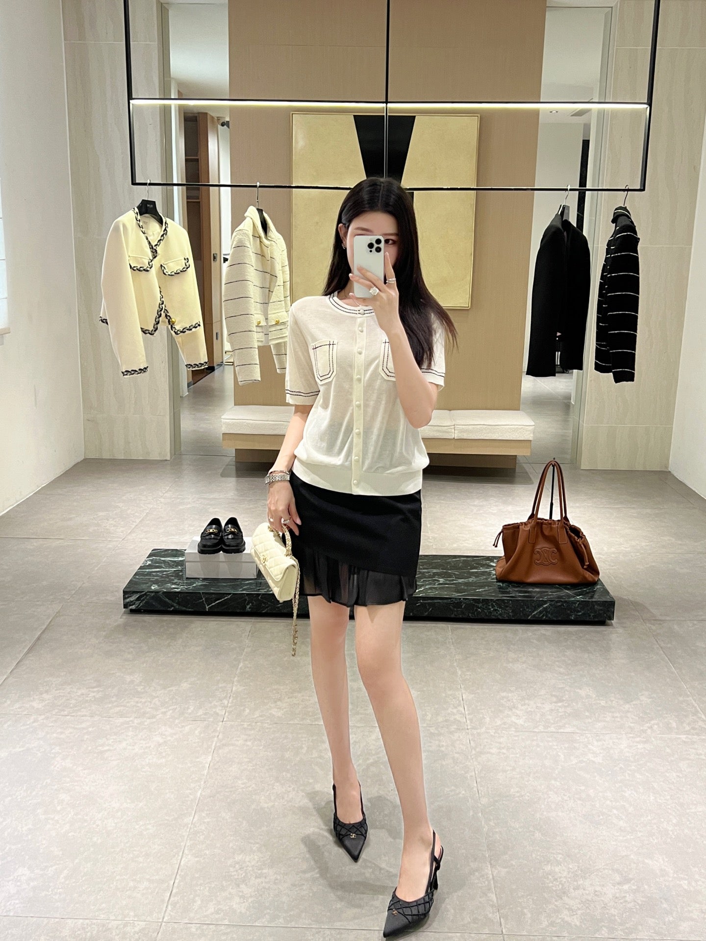 MaxM* 25ss short-sleeve cardigan