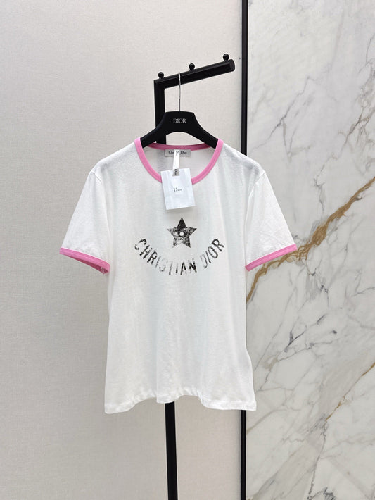 D*r 25ss star printed cotton jersey t-shirt
