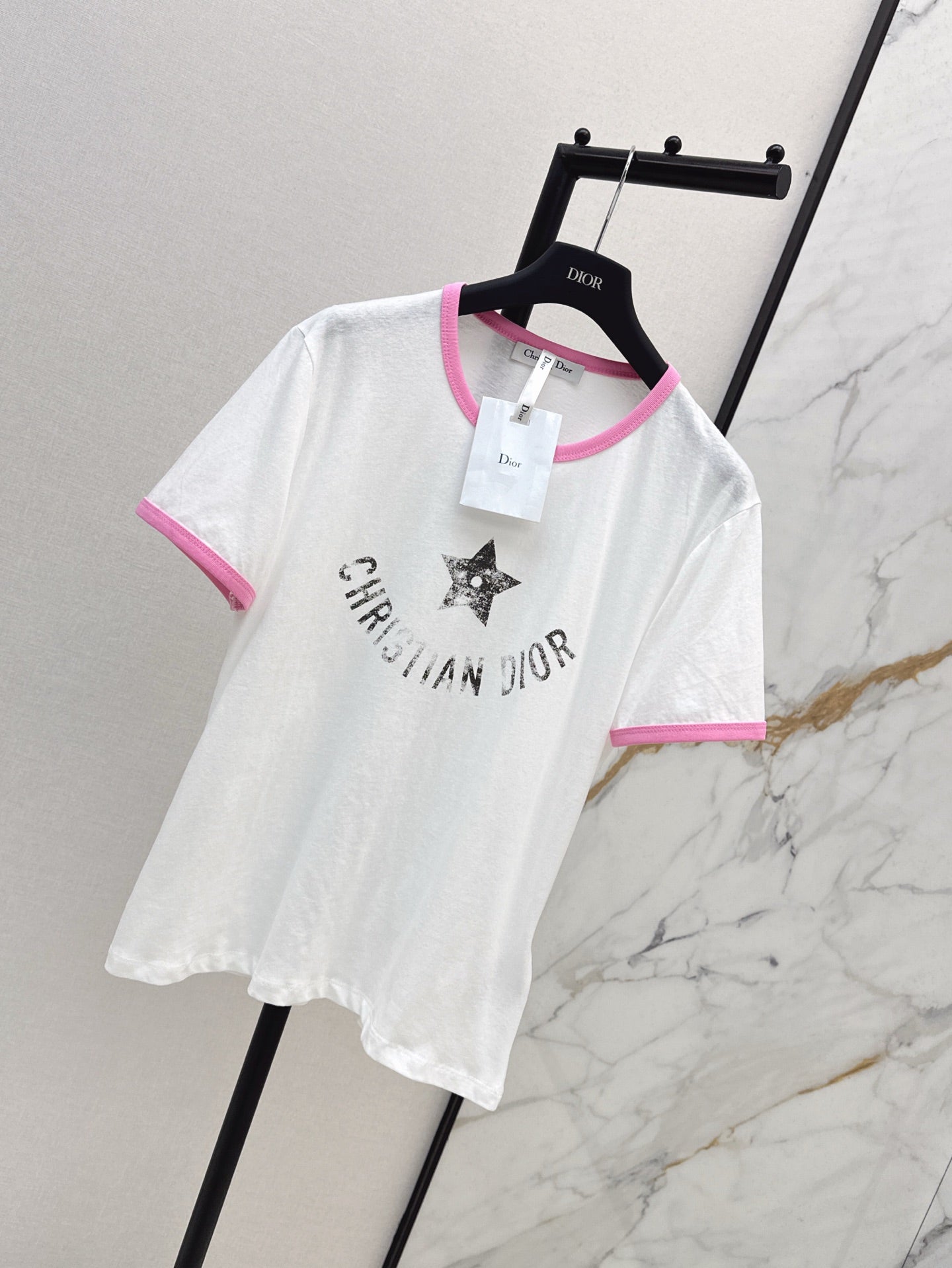 D*r 25ss star printed cotton jersey t-shirt