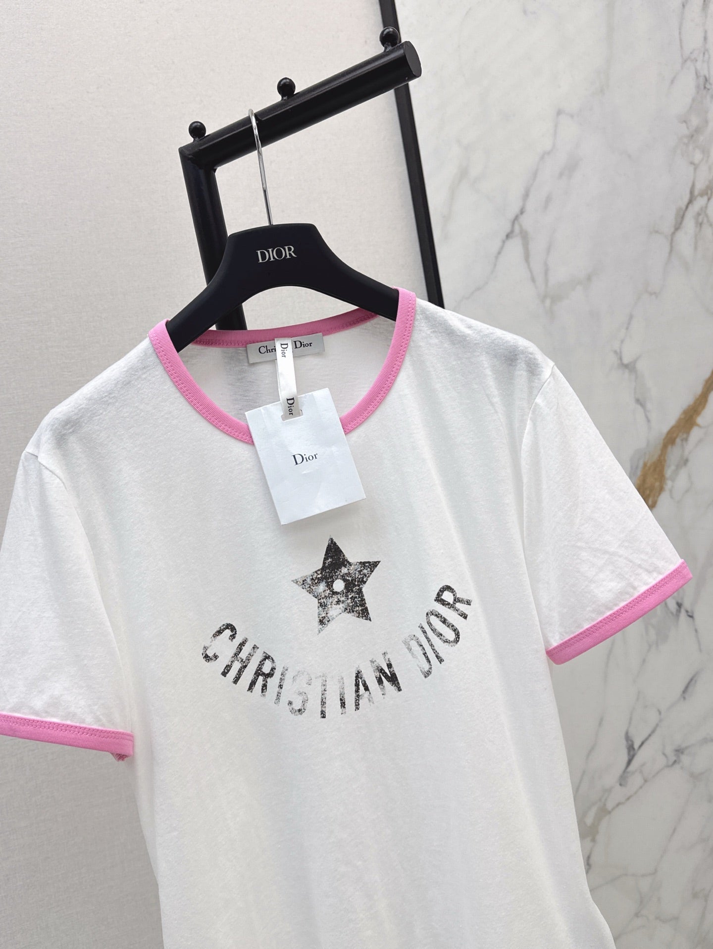 D*r 25ss star printed cotton jersey t-shirt