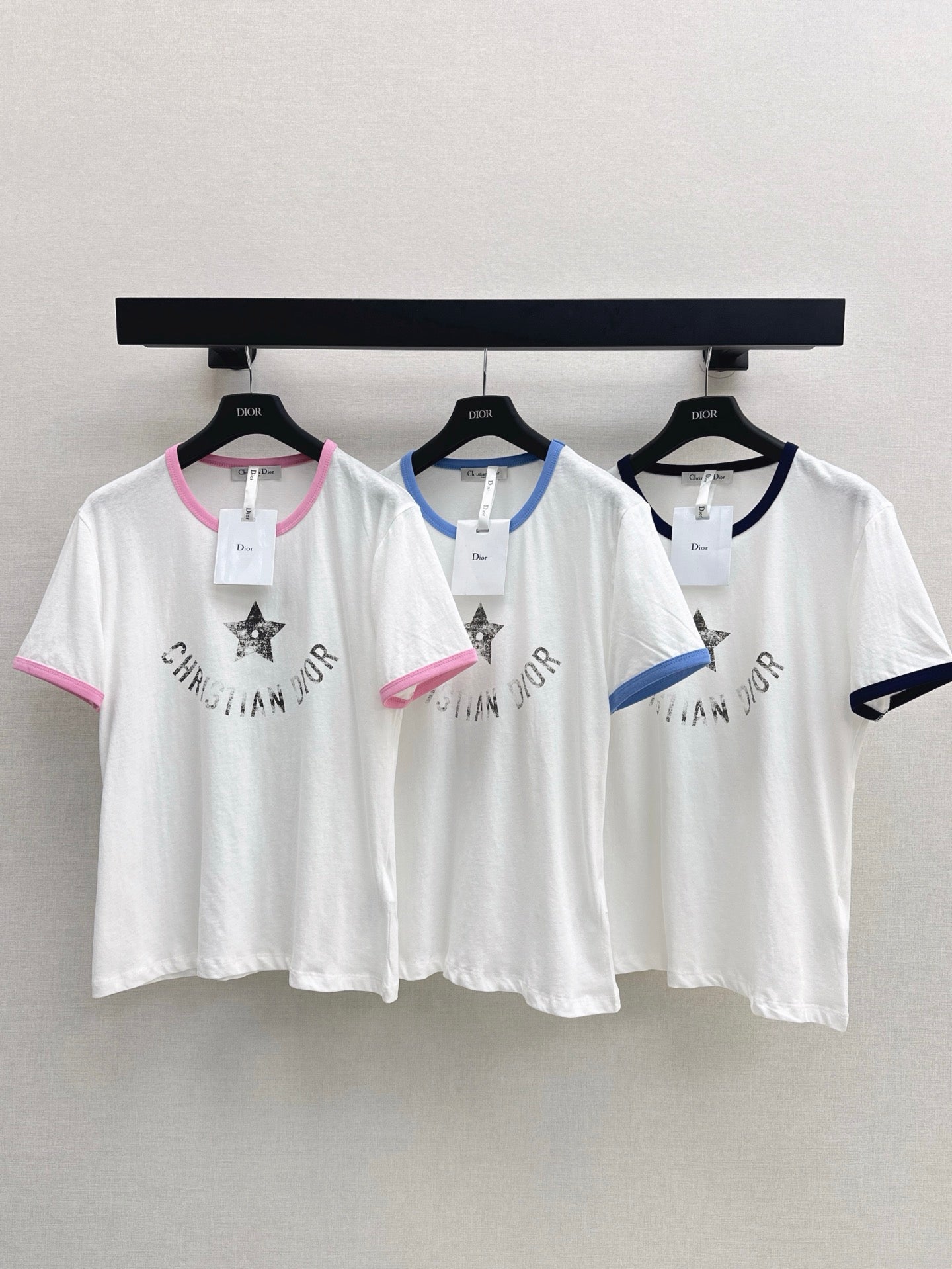 D*r 25ss star printed cotton jersey t-shirt