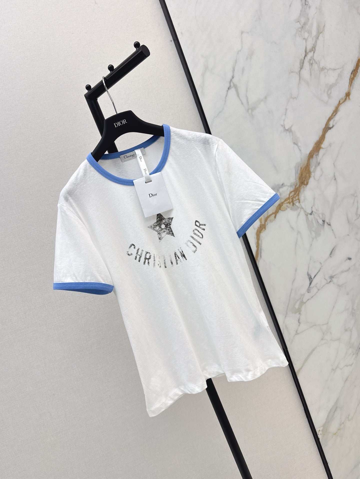 D*r 25ss star printed cotton jersey t-shirt