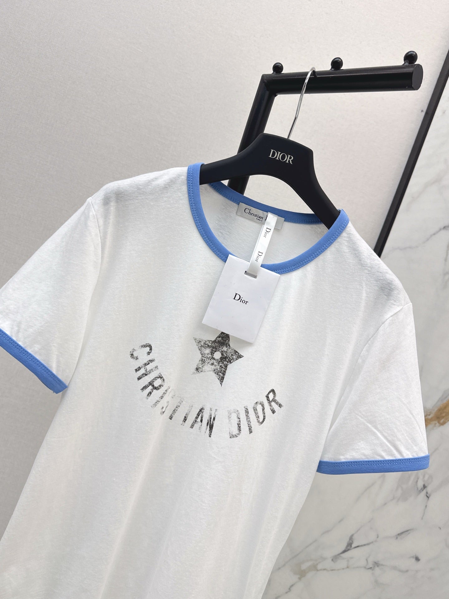 D*r 25ss star printed cotton jersey t-shirt