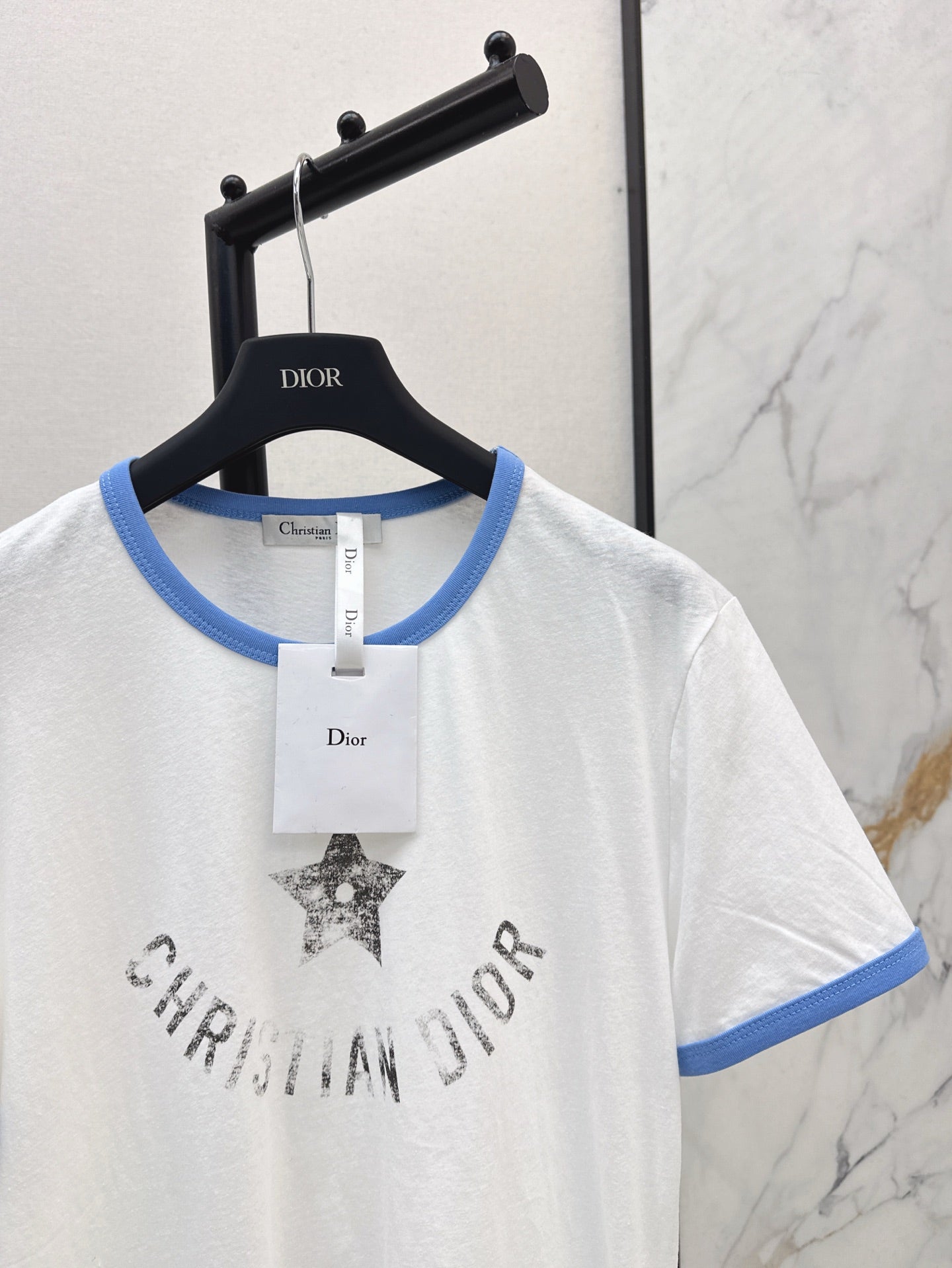 D*r 25ss star printed cotton jersey t-shirt