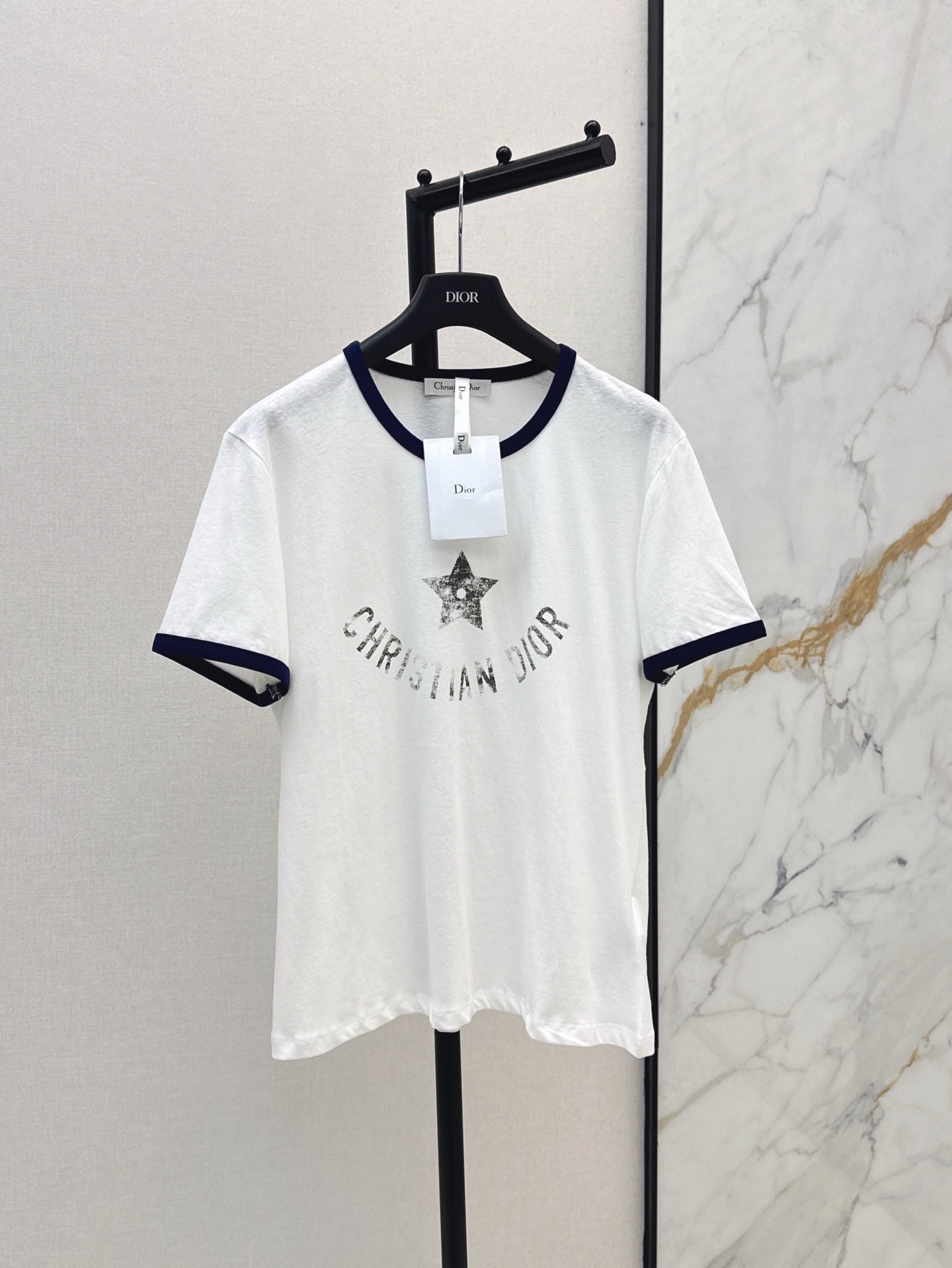 D*r 25ss star printed cotton jersey t-shirt