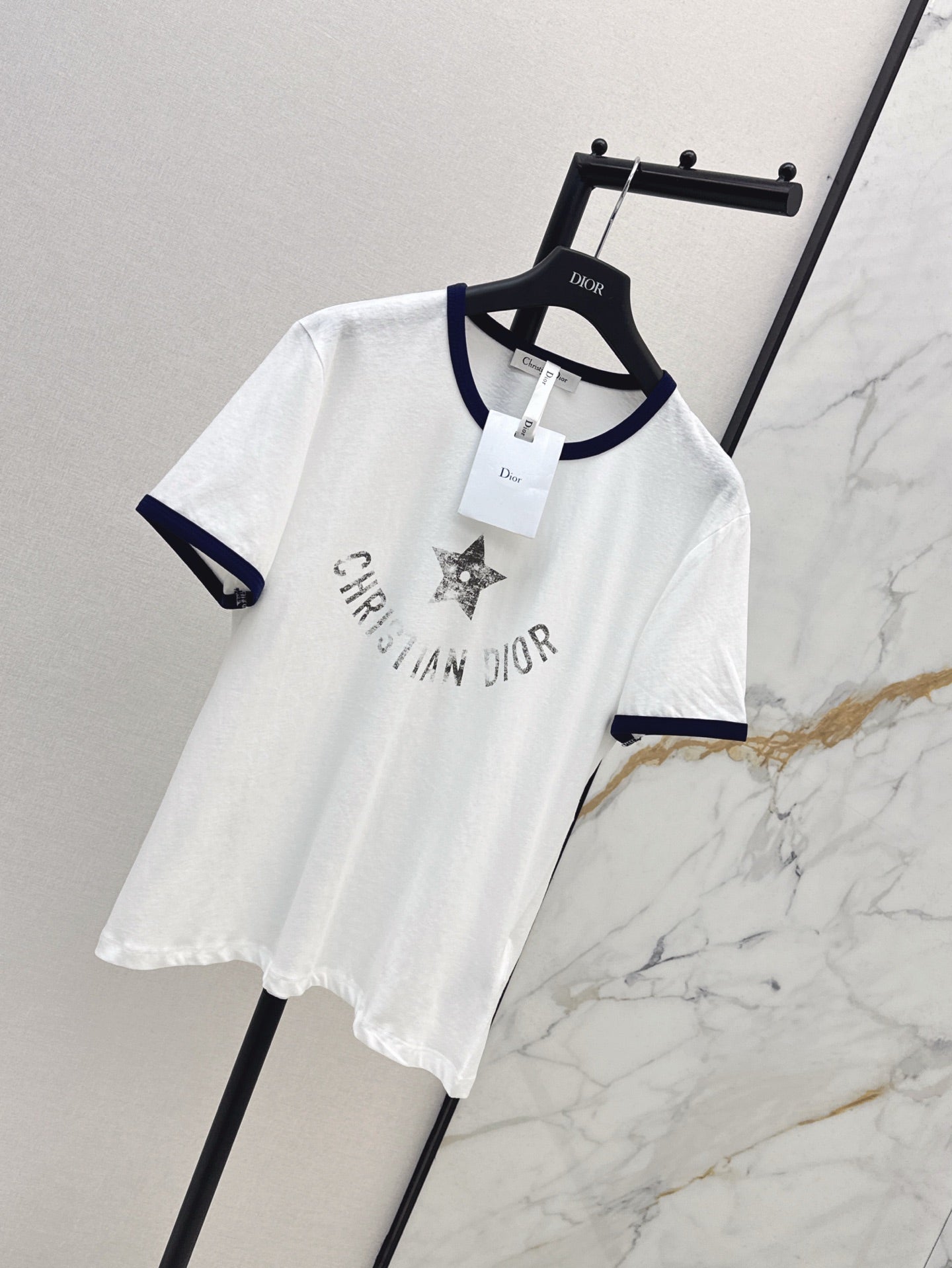 D*r 25ss star printed cotton jersey t-shirt