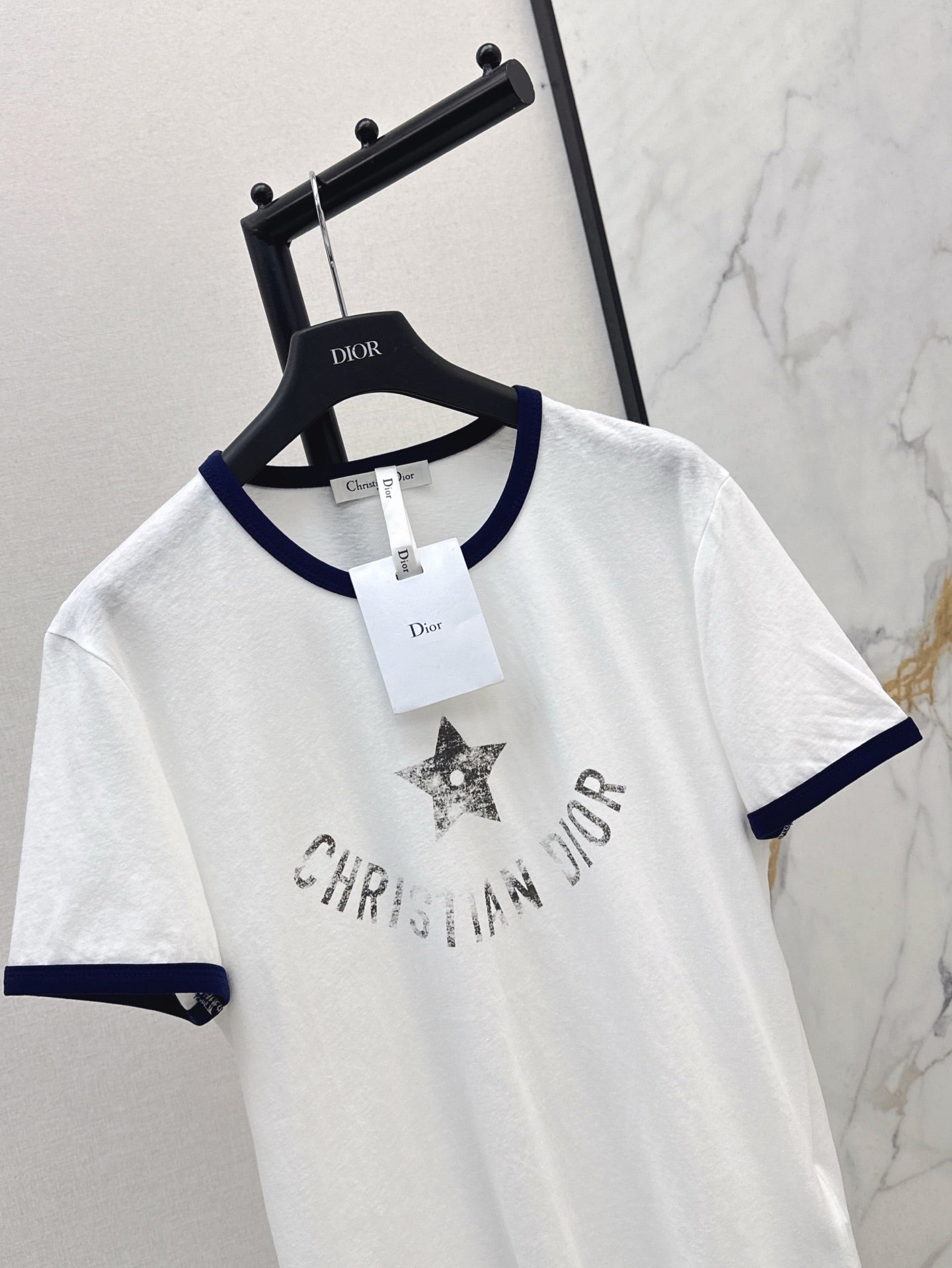 D*r 25ss star printed cotton jersey t-shirt