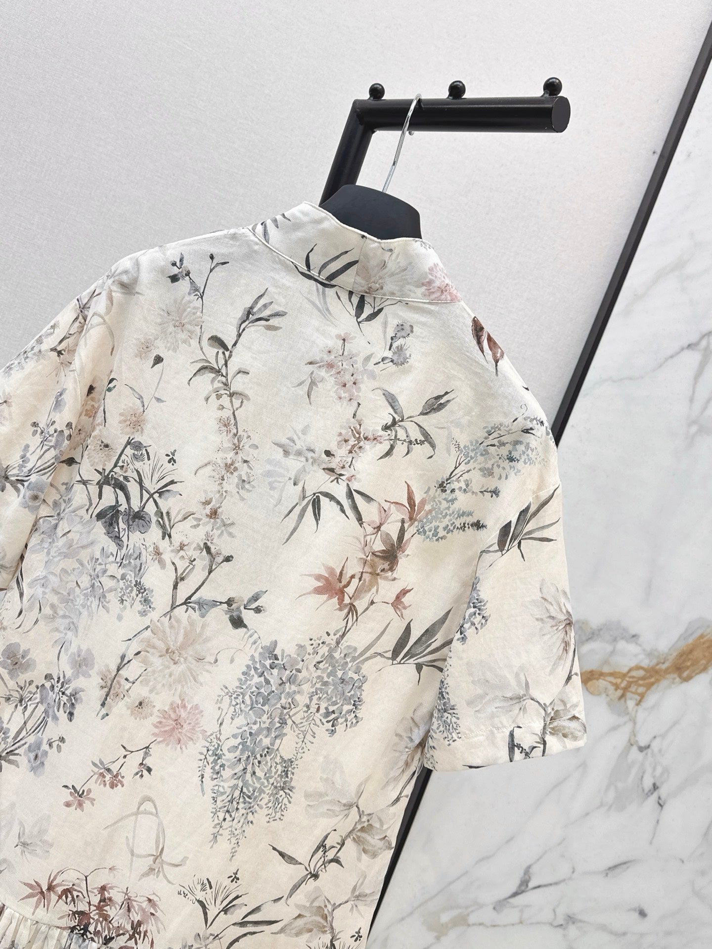 D*r 25ss print pleated shirtdress