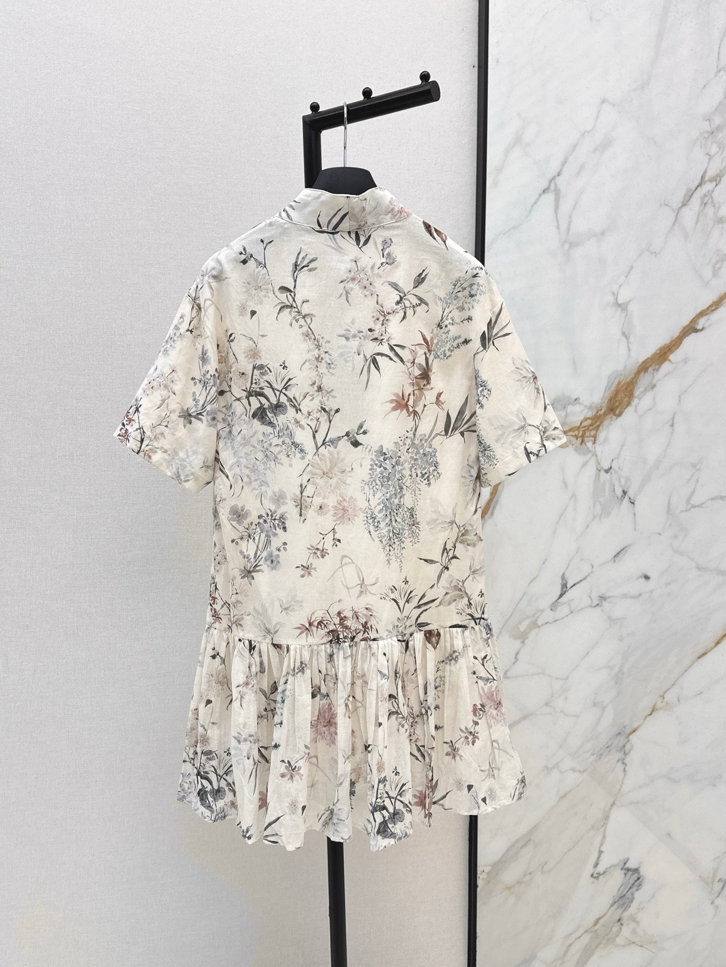 D*r 25ss print pleated shirtdress