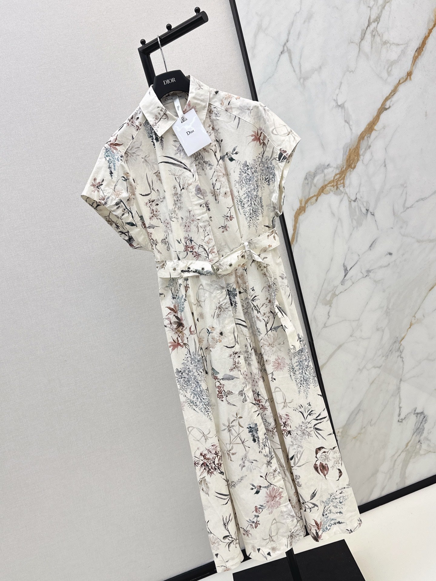 D*r 25ss mid-length belted shirtdress