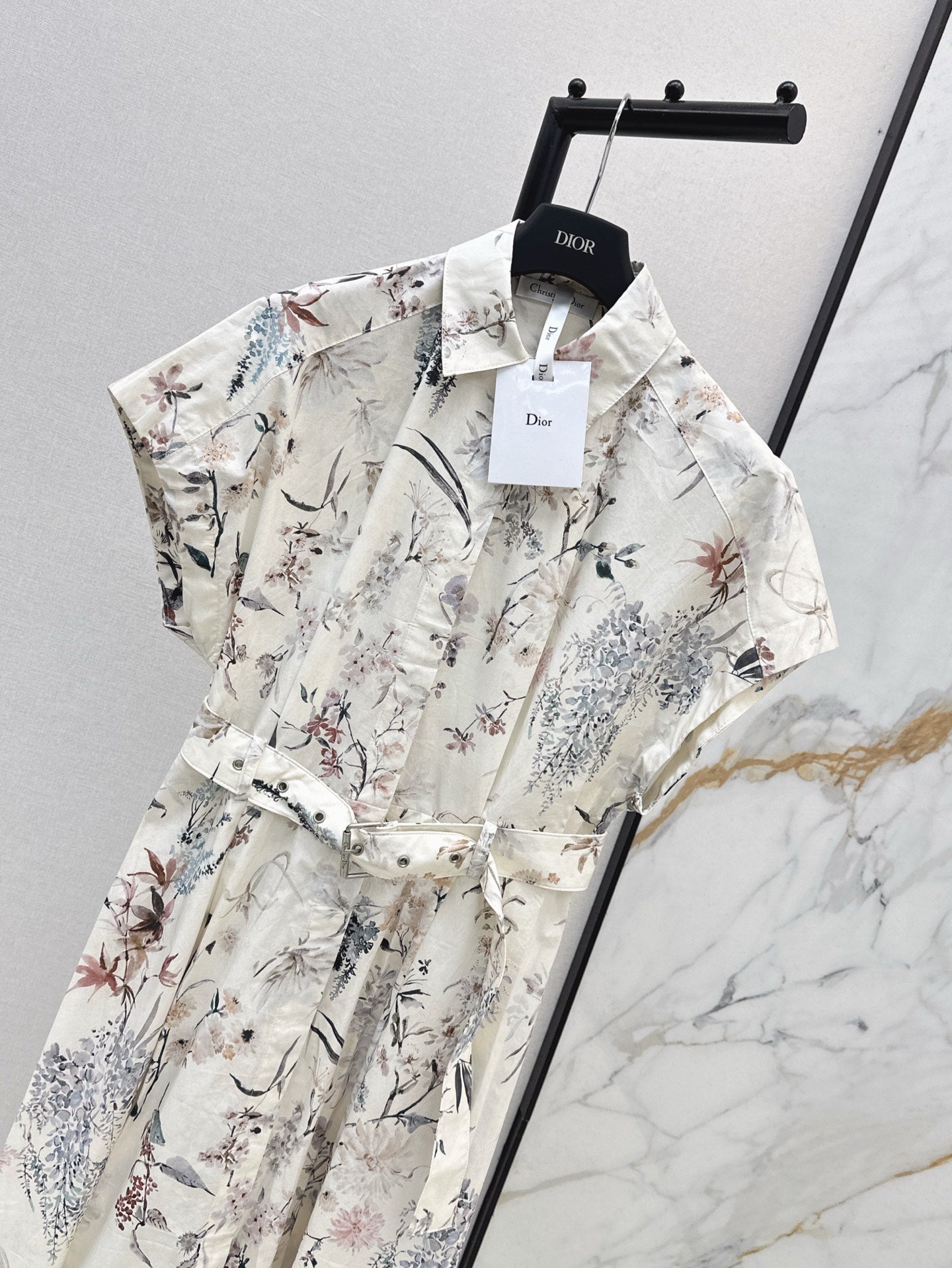 D*r 25ss mid-length belted shirtdress