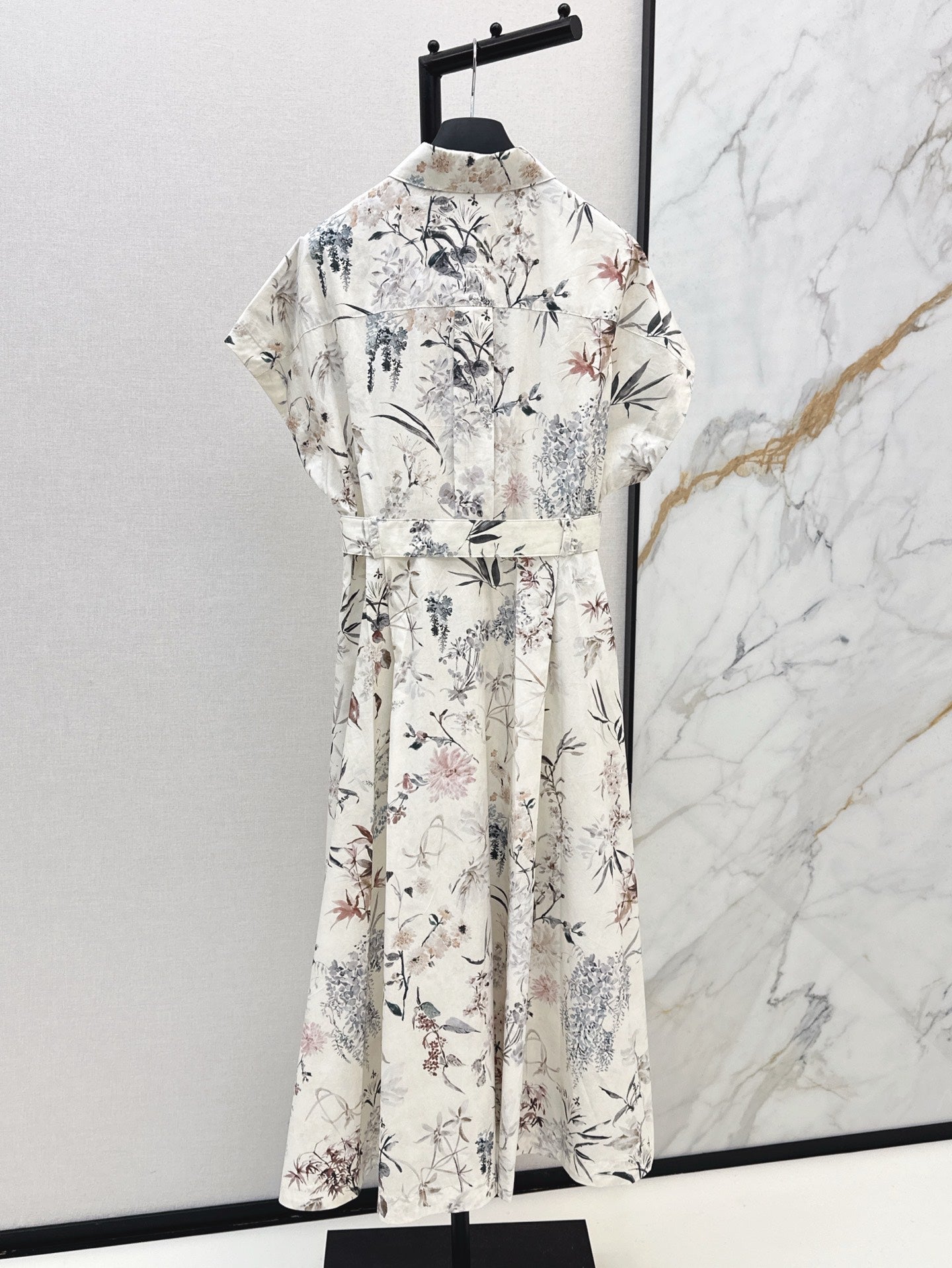 D*r 25ss mid-length belted shirtdress