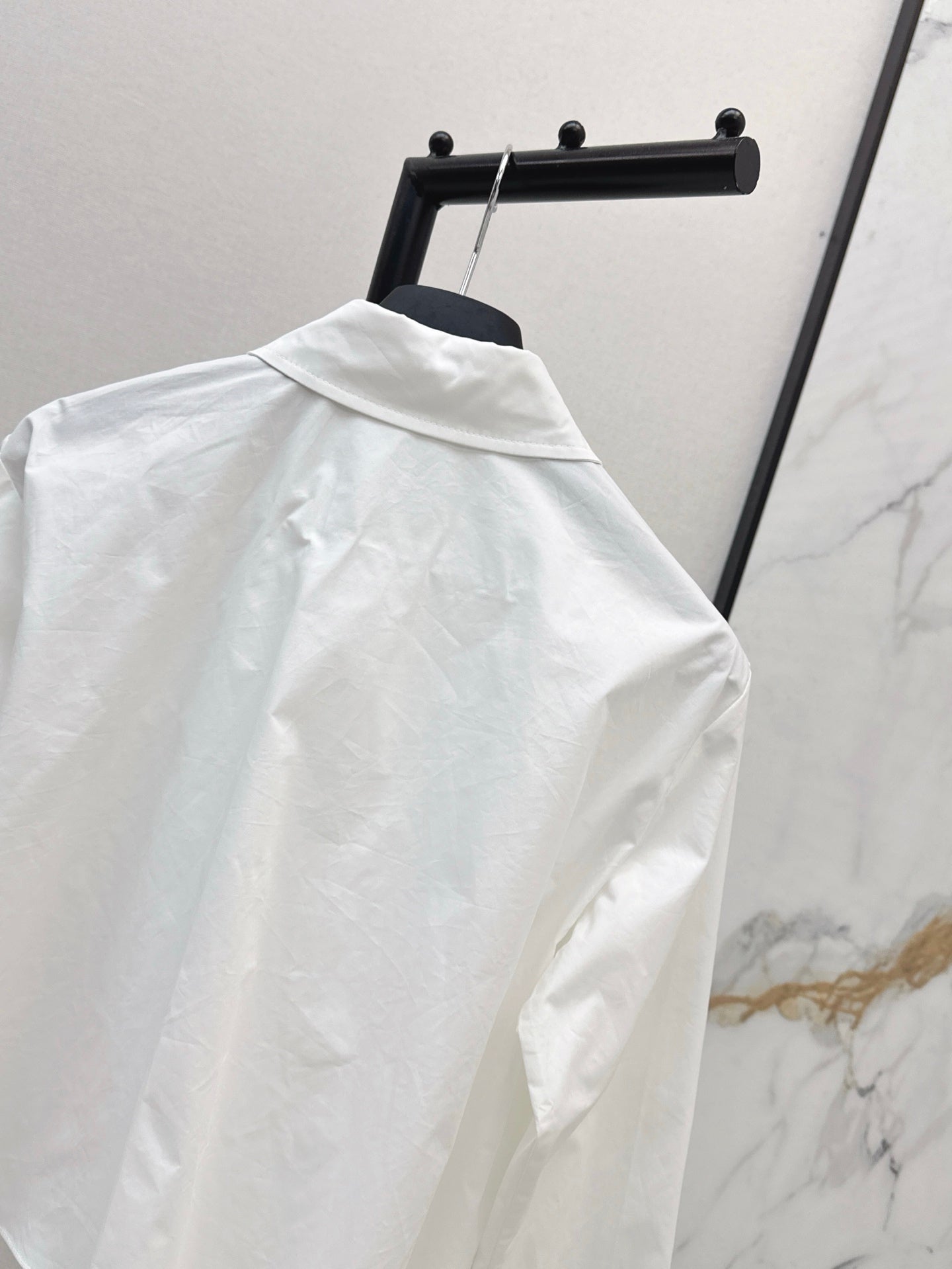 D*r 25ss tied cropped shirt