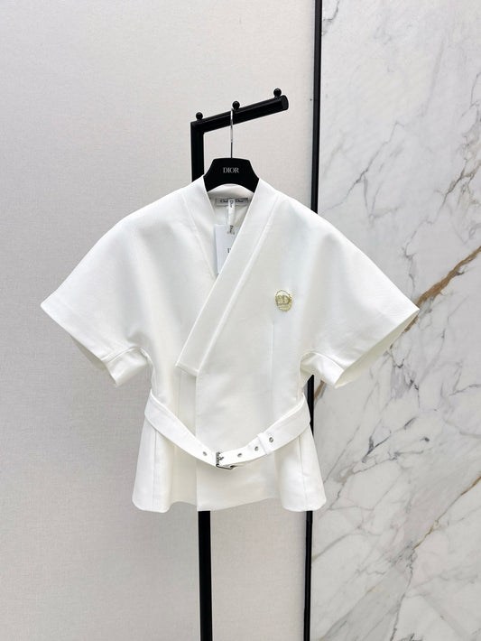 D*r 25ss short-sleeve belted jacket