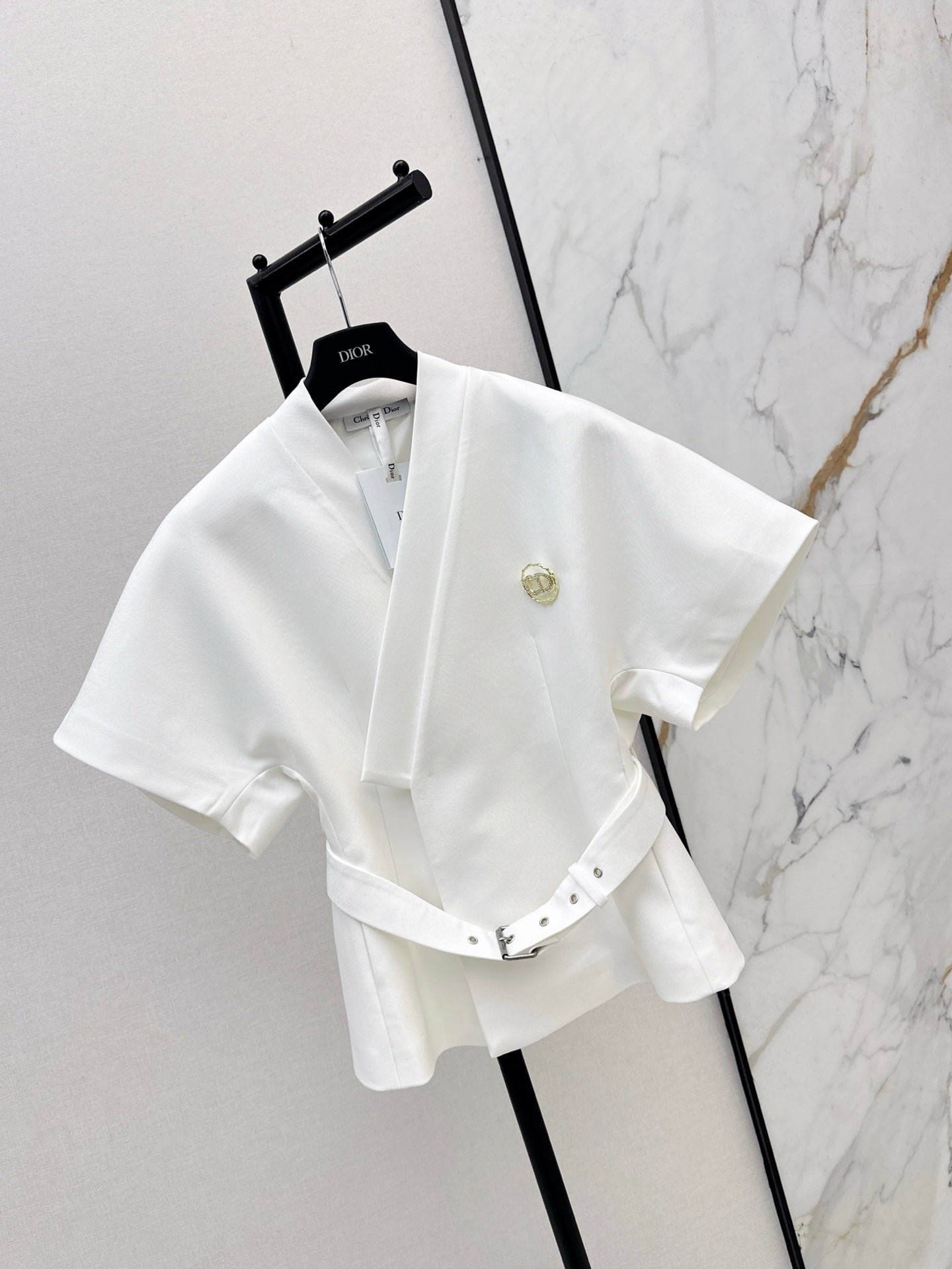 D*r 25ss short-sleeve belted jacket