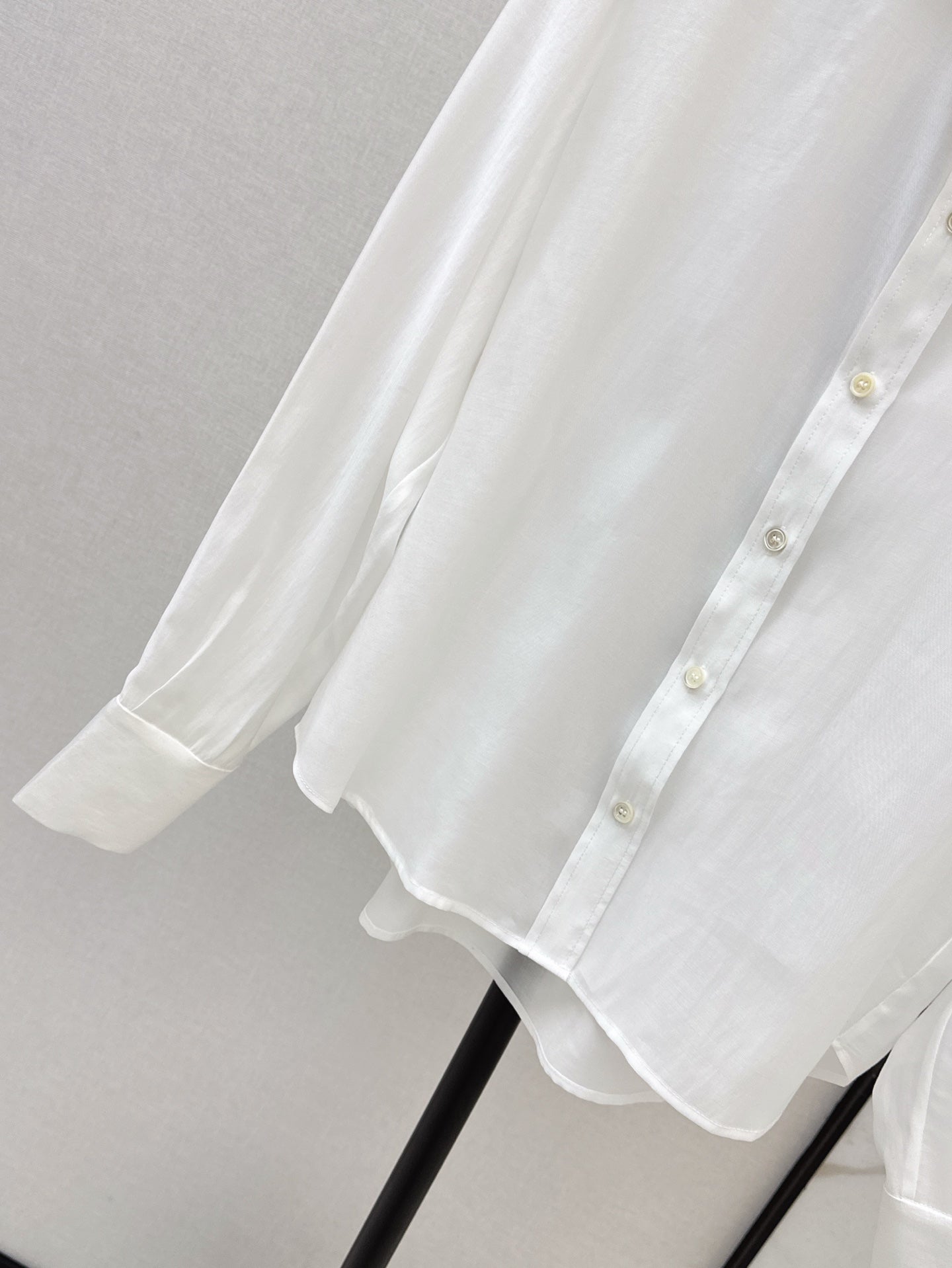 Brune*C embroidered tencel shirt